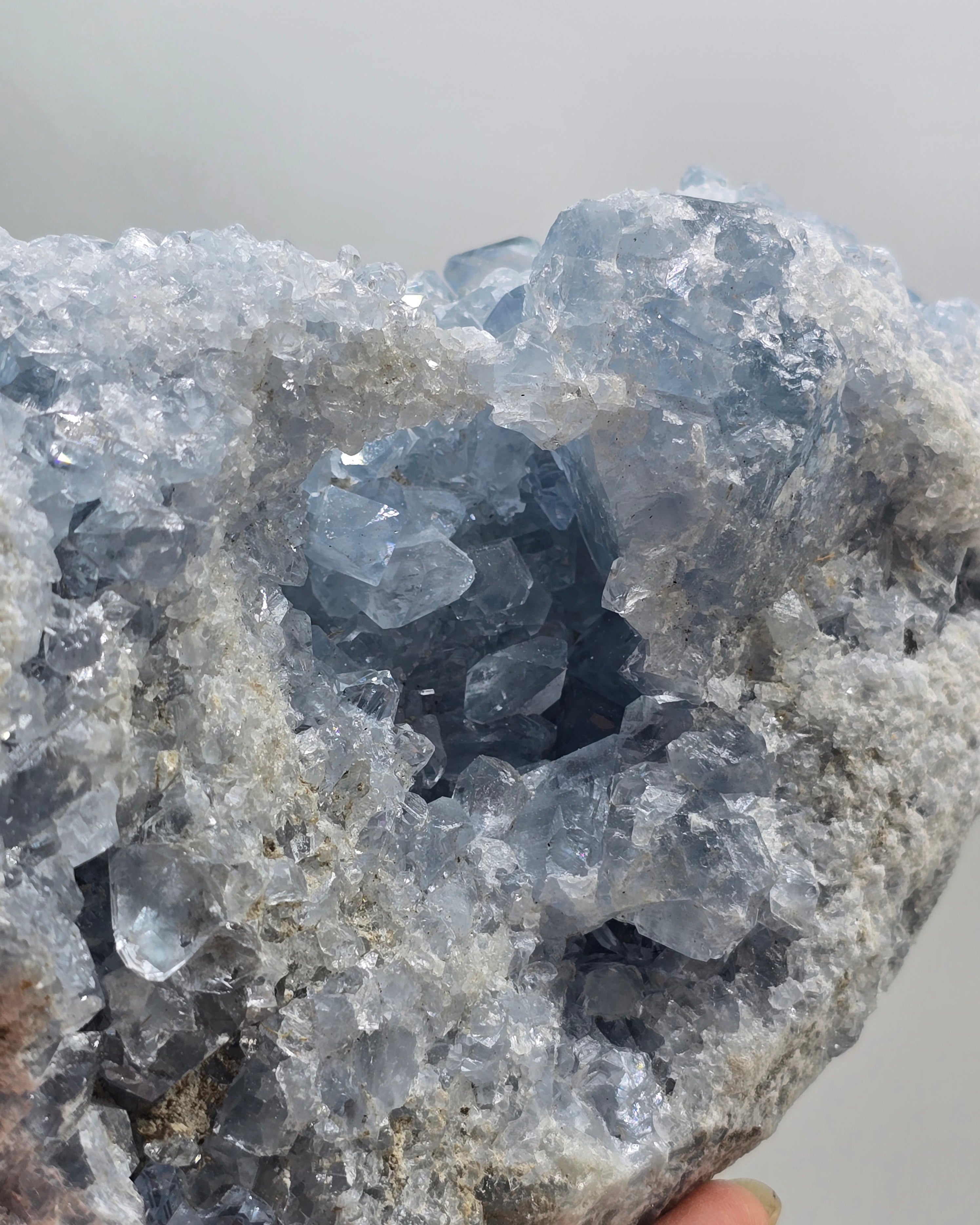 Celestial Calm Celestite Geode – 3kg Madagascar Crystal Wellness