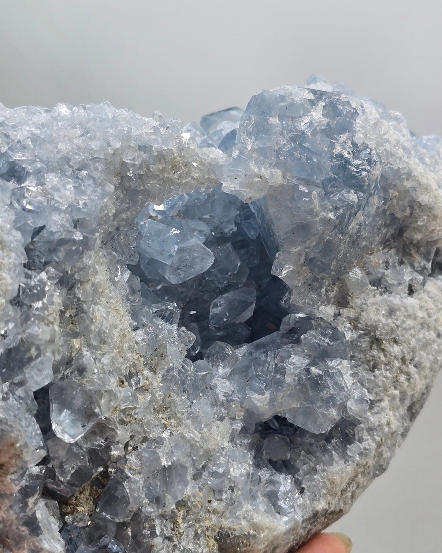 Celestial Calm Celestite Geode – 3kg Madagascar Crystal Wellness