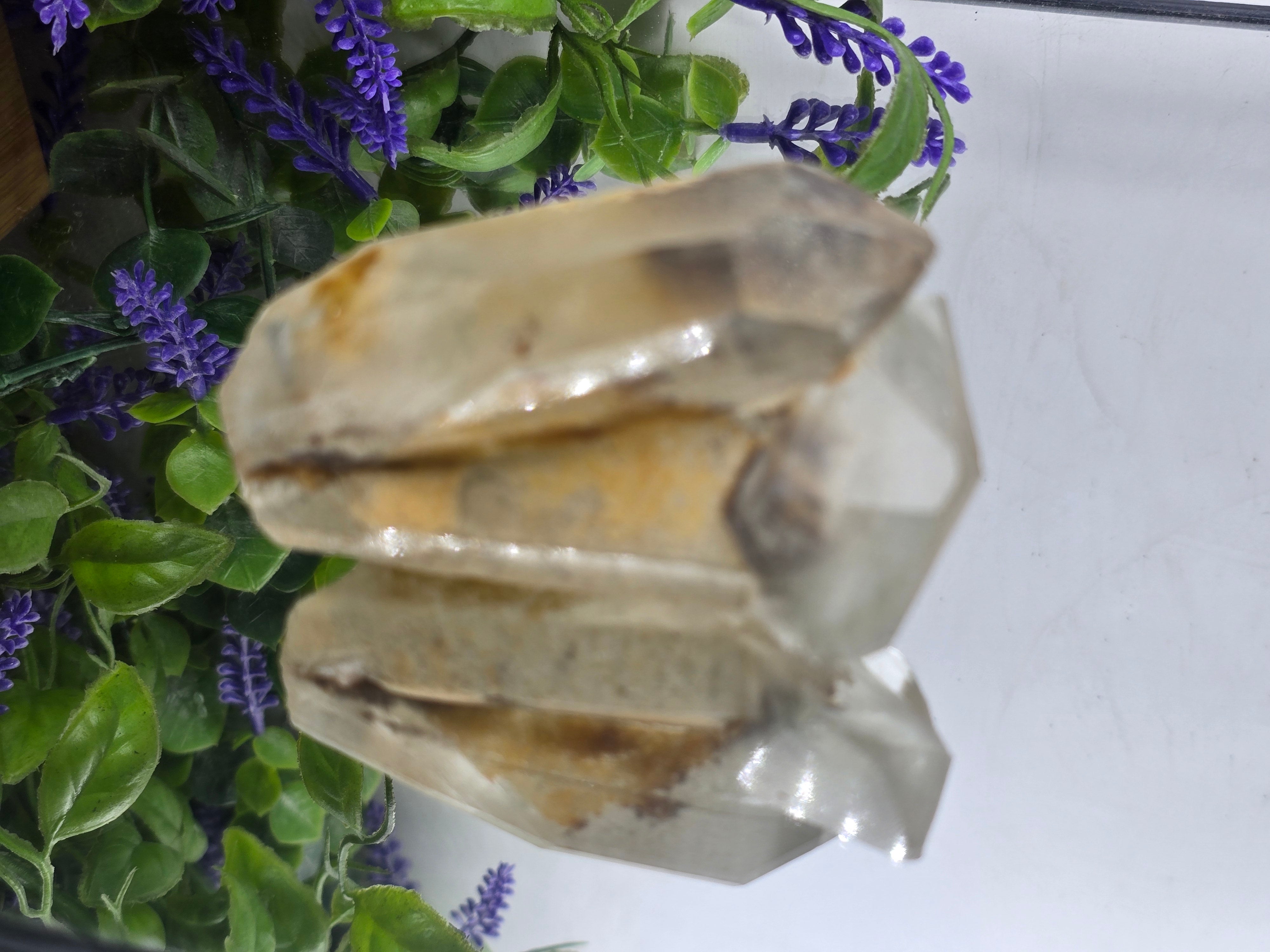 Green Phantom Quartz Natural Specimen 8x5x5cm – Self-Healing, Regeneration & Aligned Growth Crystal Wellness