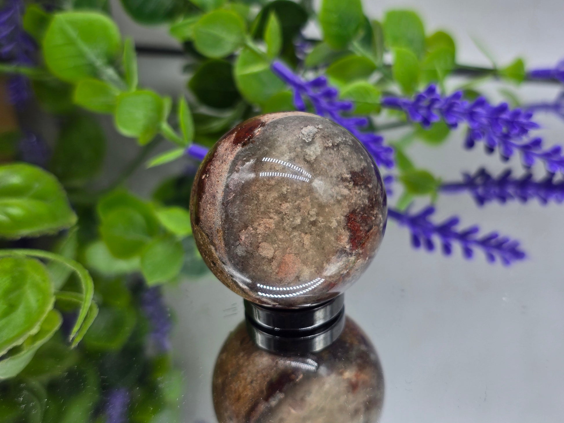 Lodolite Sphere High Grade 78g 40mm Crystal Wellness
