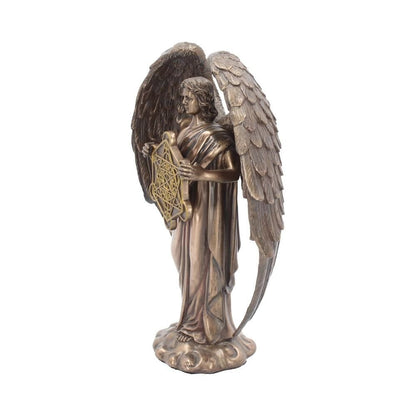 Bronzed Flower of Life Metatron Archangel Figure – Sacred Geometry Statue 26cm | 1.3kg Crystal Wellness