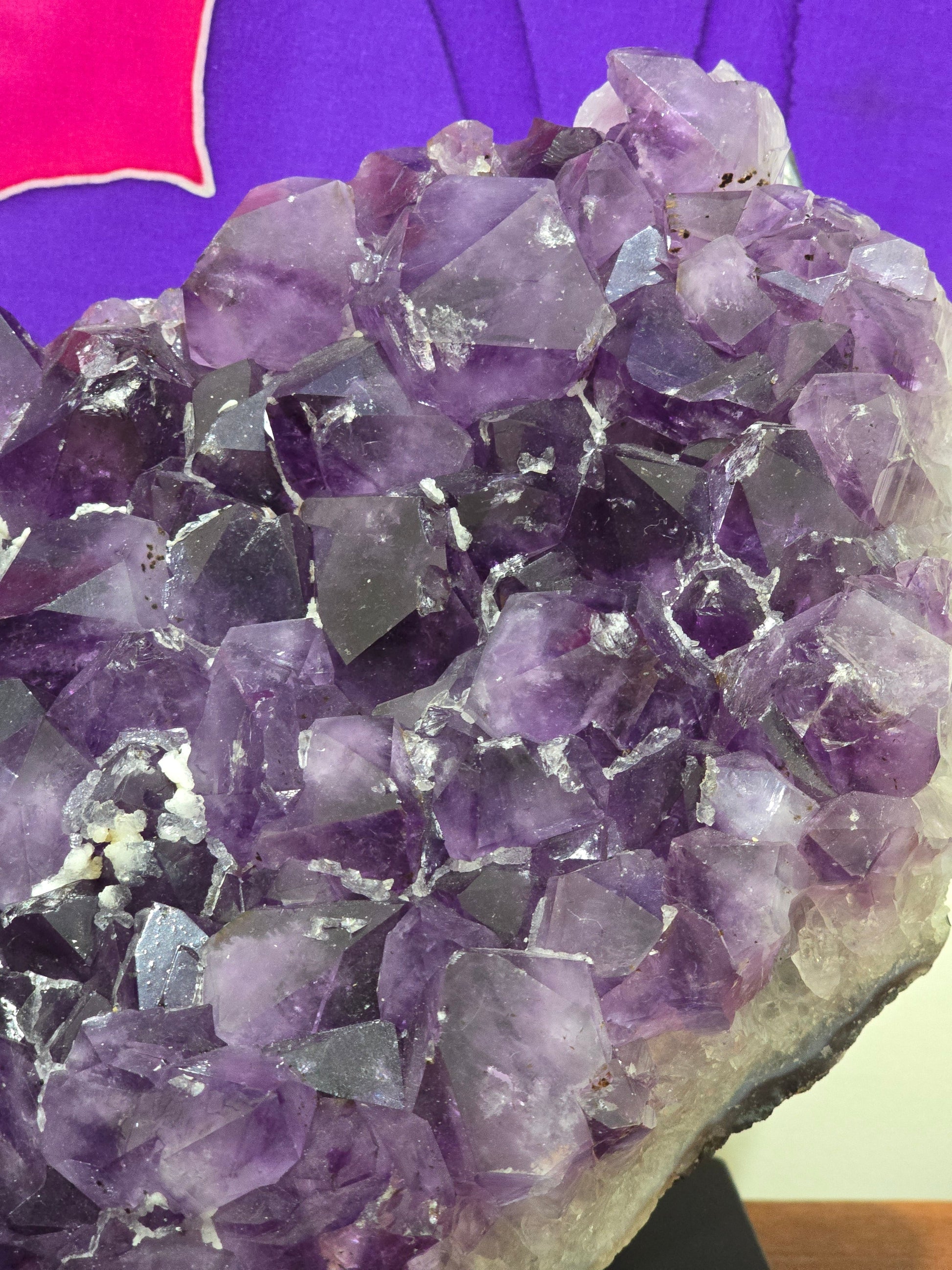 AAA Premium Deep Purple Amethyst Cluster – Spiritual Protection, Inner Peace, and Higher Wisdom Crystal Wellness