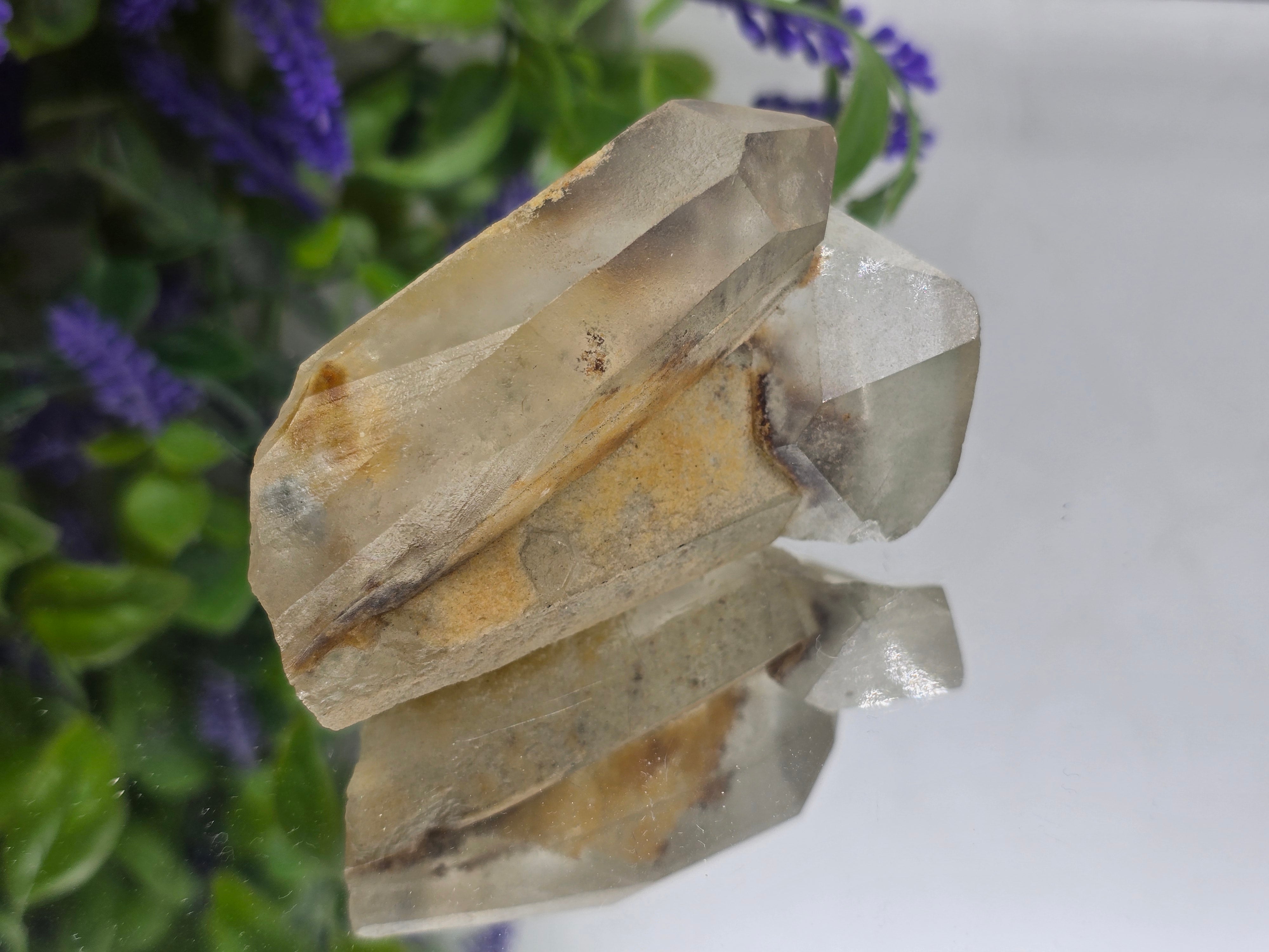Green Phantom Quartz Natural Specimen 8x5x5cm – Self-Healing, Regeneration & Aligned Growth Crystal Wellness