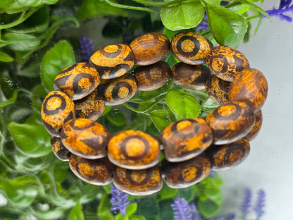 Tibetan Dragon Vein Eye Agate Bracelet — Stone Of Protection & Grounded Strength Crystal Wellness