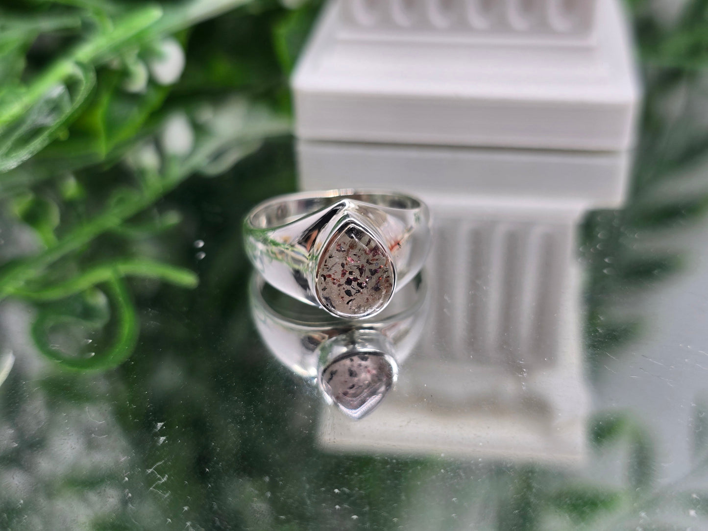 AAA Natural Orire Lucky Quartz 925 Sterling Silver Ring 7 – Stone of Luck, Abundance & New Opportunities Crystal Wellness