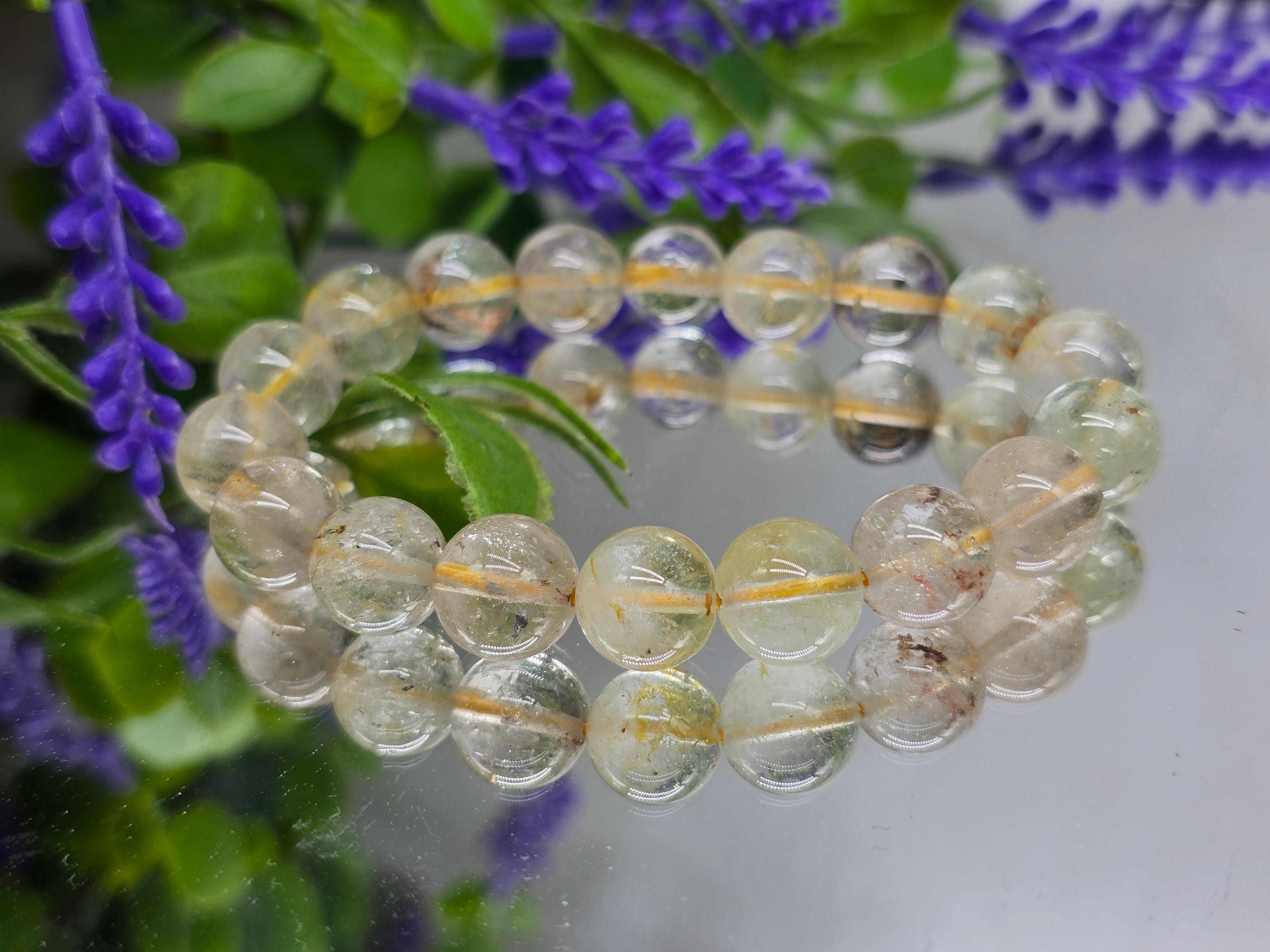 Genuine Natural Champagne Topaz Bracelet 10mm | High-Grade Golden Topaz Crystal Bracelet for Abundance & Confidence Crystal Wellness