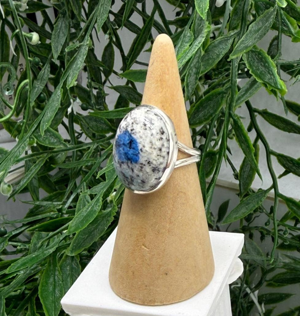 K2 Stone 925 Sterling Silver Ring Size 7.5 (Stone of Insight & Higher Awareness) Crystal Wellness