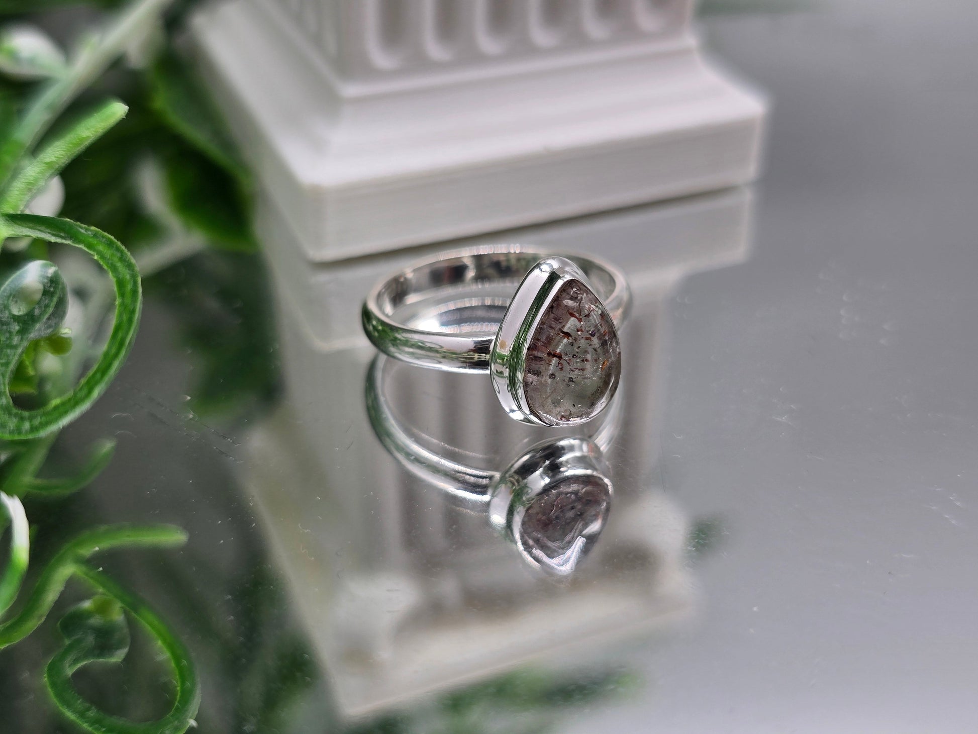 AAA Natural Orire Lucky Quartz 925 Sterling Silver Ring 7 – Stone of Luck, Abundance & New Opportunities Crystal Wellness