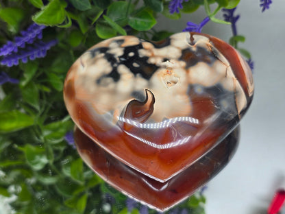 Carnelian Heart – Stone of Passion, Courage & Vitality | High Grade 11cm Crystal Wellness