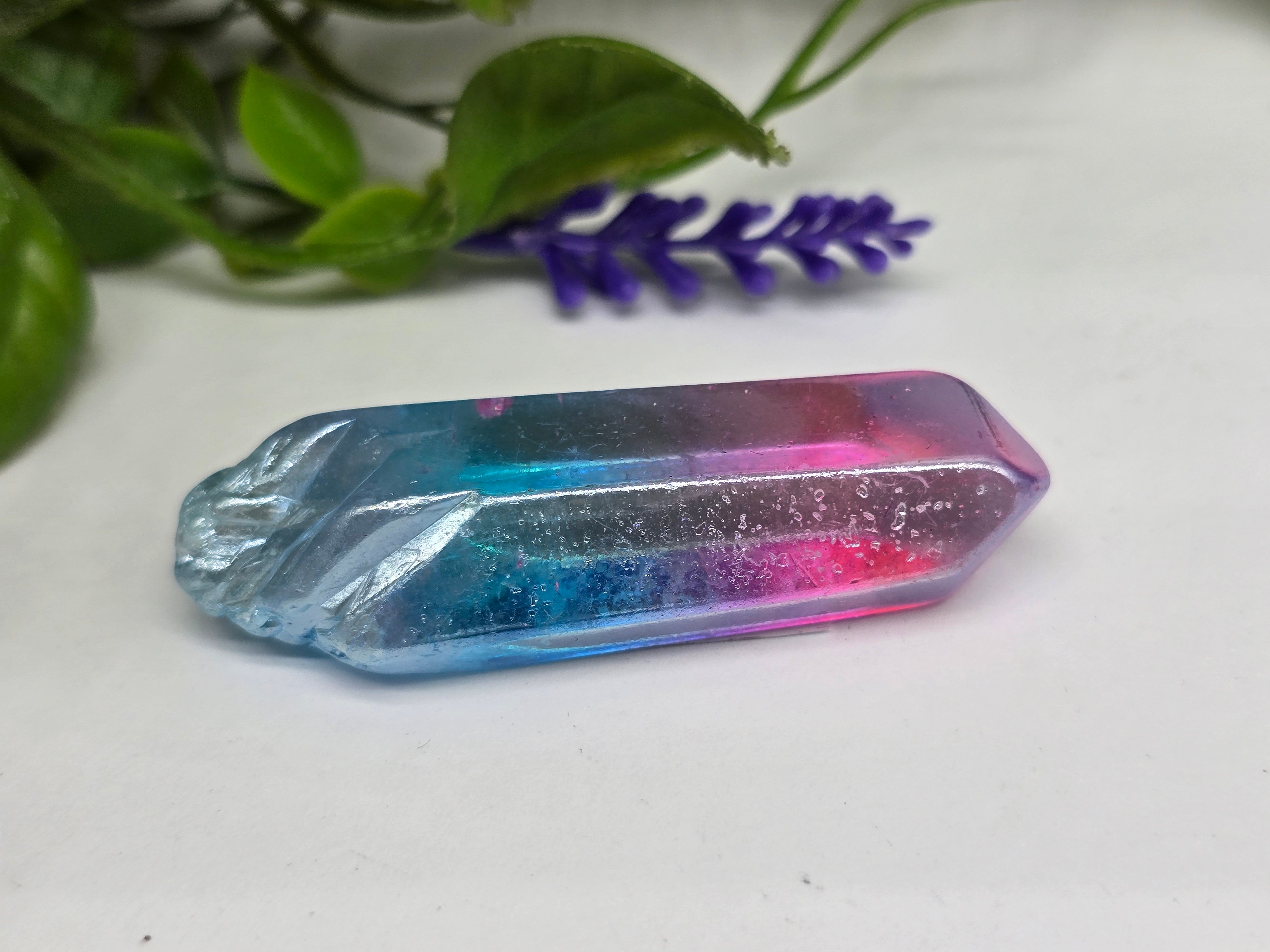 Aura Quartz Point Crystal Wellness