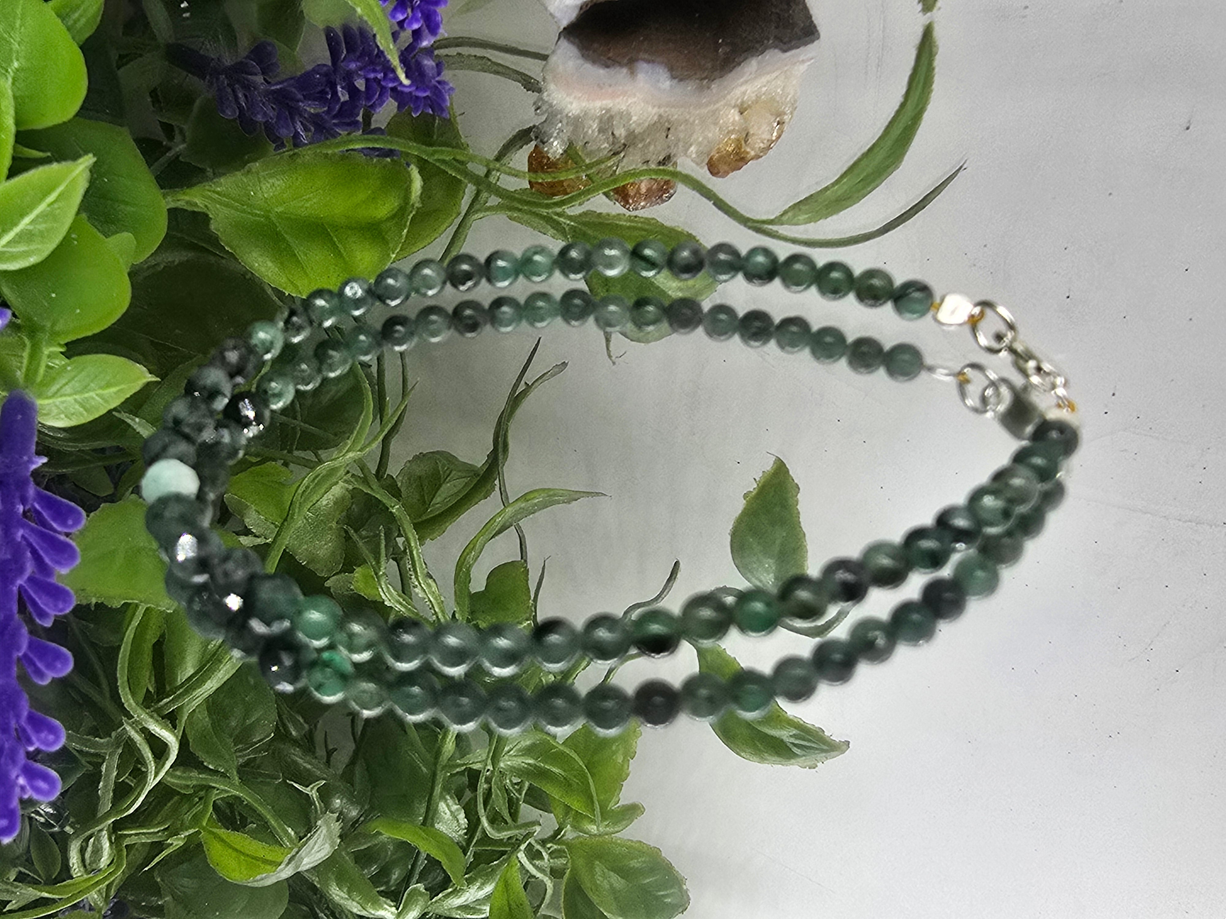 3mm Emerald Bracelet in Sterling Silver – Love, Prosperity & Wellness Crystal Wellness