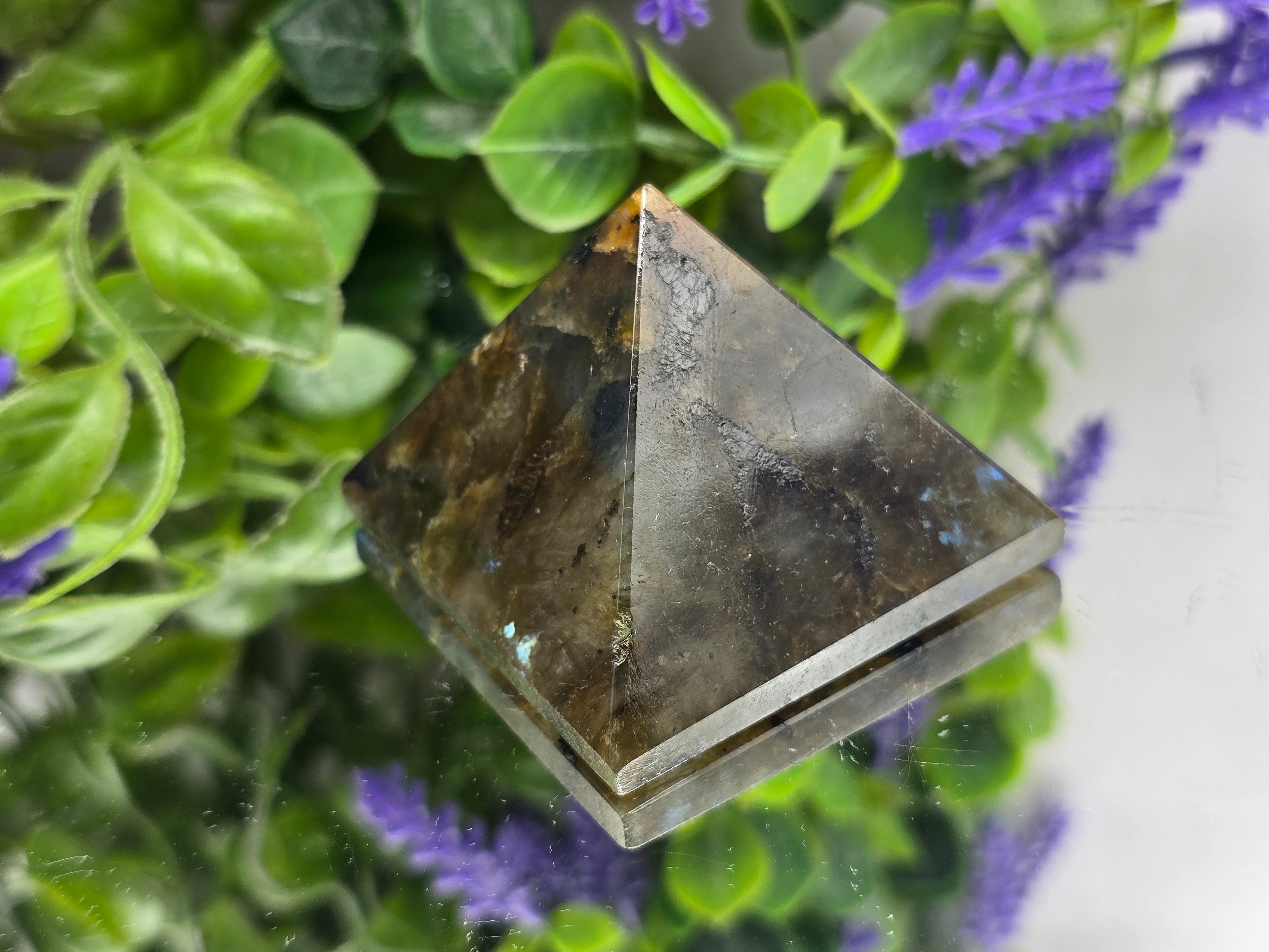Labradorite “Stone of Magic, Transformation & Protection” Pyramid Crystal Wellness