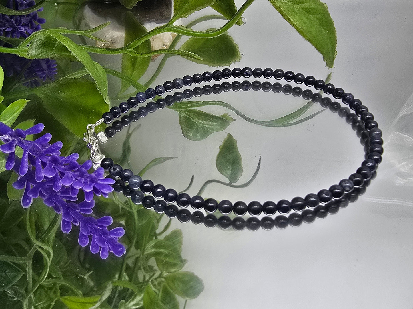 Sapphire Filigree Earrings in 925 Sterling Silver Crystal Wellness