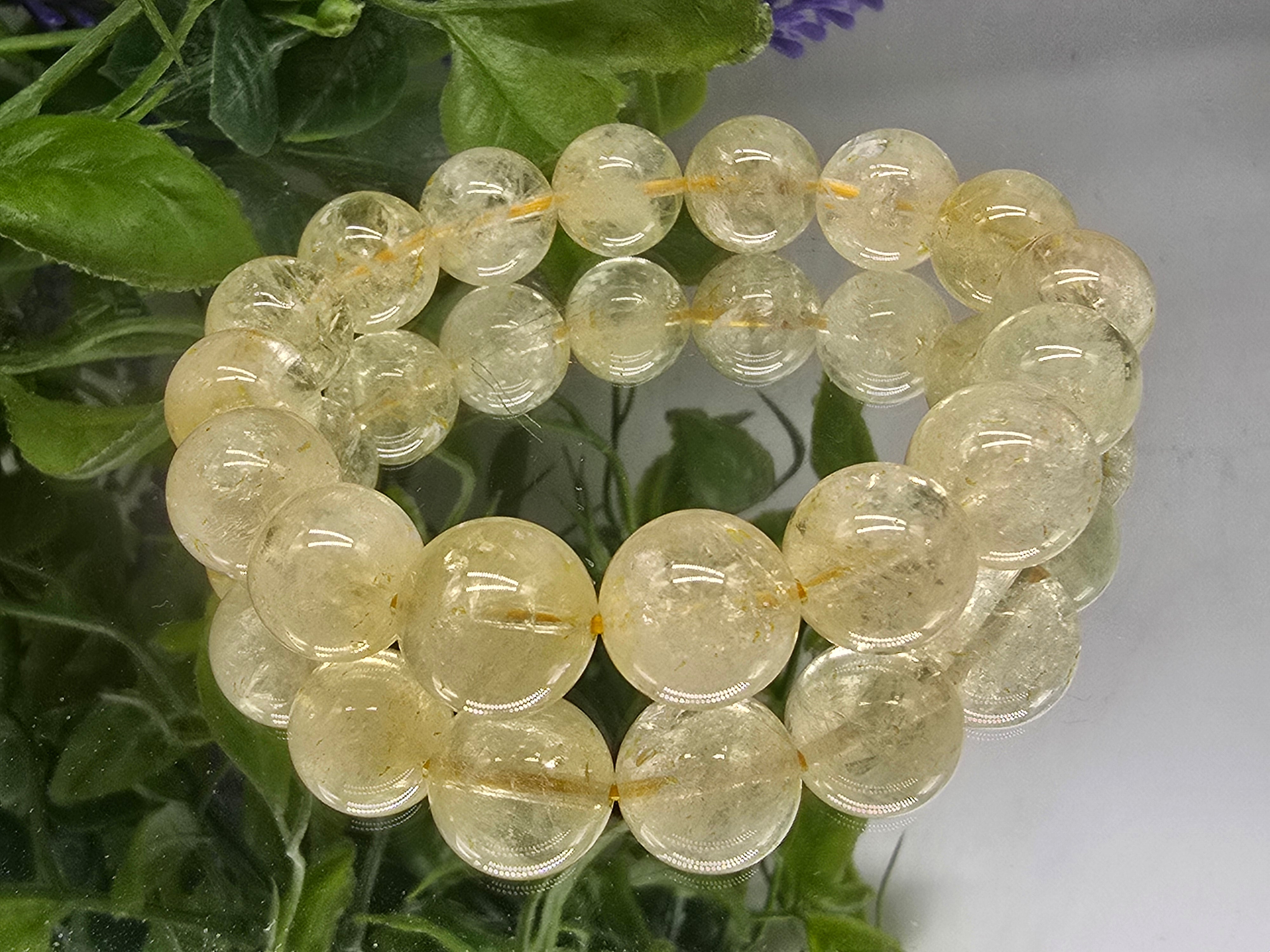 Citrine Beads Bracelet (Stone of Abundance & Radiant Success) Crystal Wellness