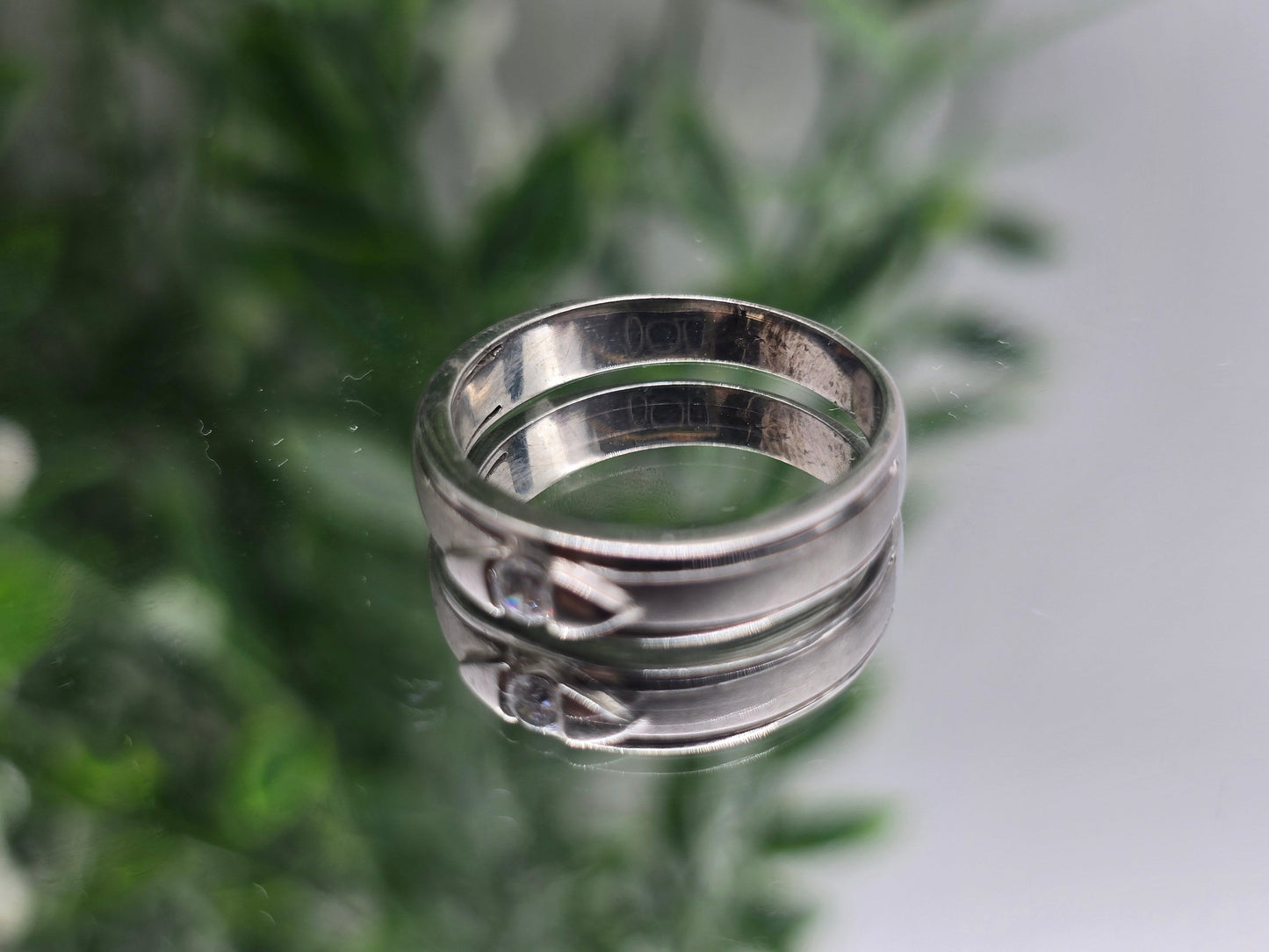 White Zircon Sterling Silver Ring – Timeless Elegance & Inner Clarity Crystal Wellness