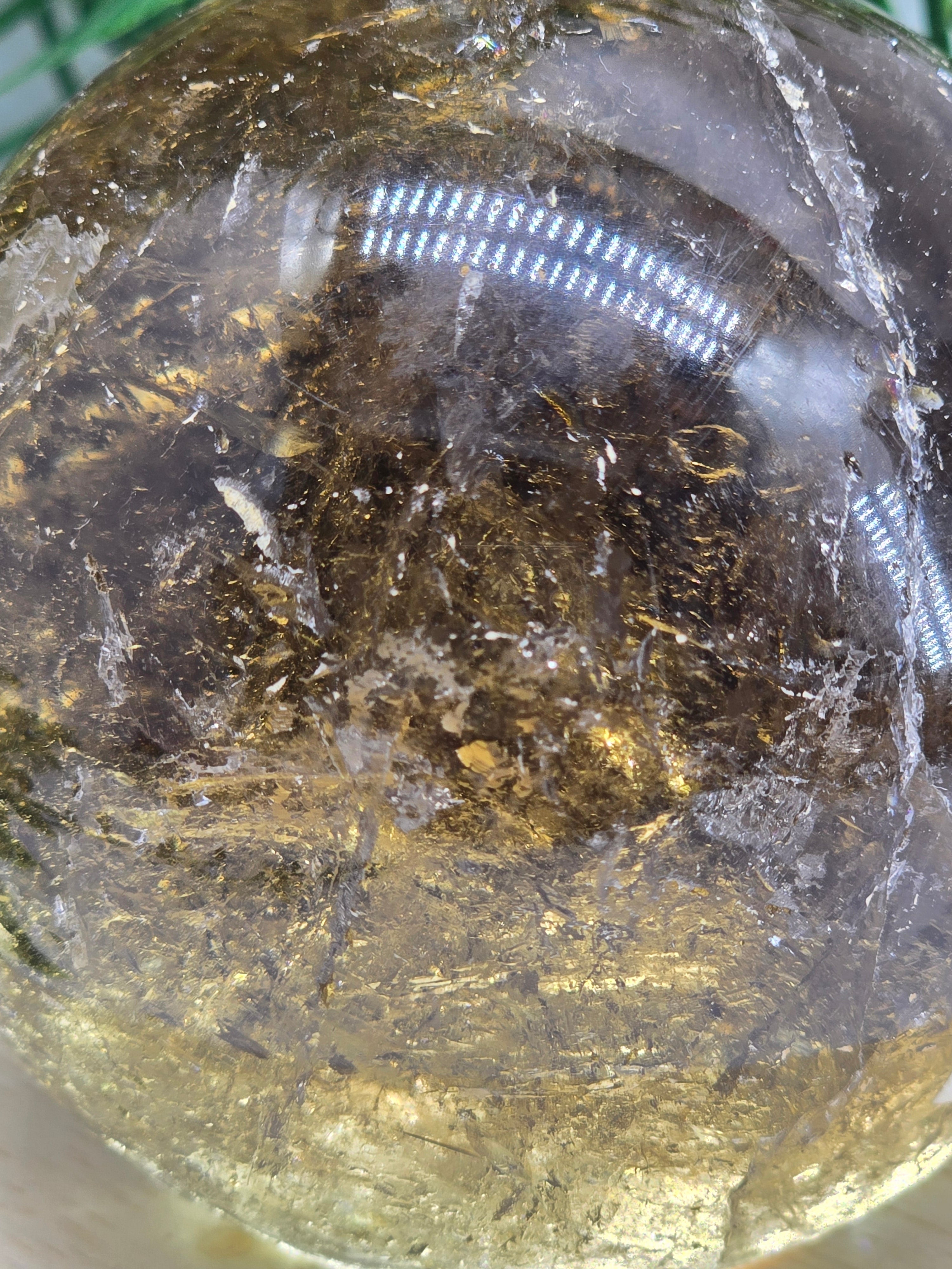 High-Grade Smoky Quartz Sphere 7.2cm – Grounding Protection & Deep Emotional Detox Crystal Crystal Wellness