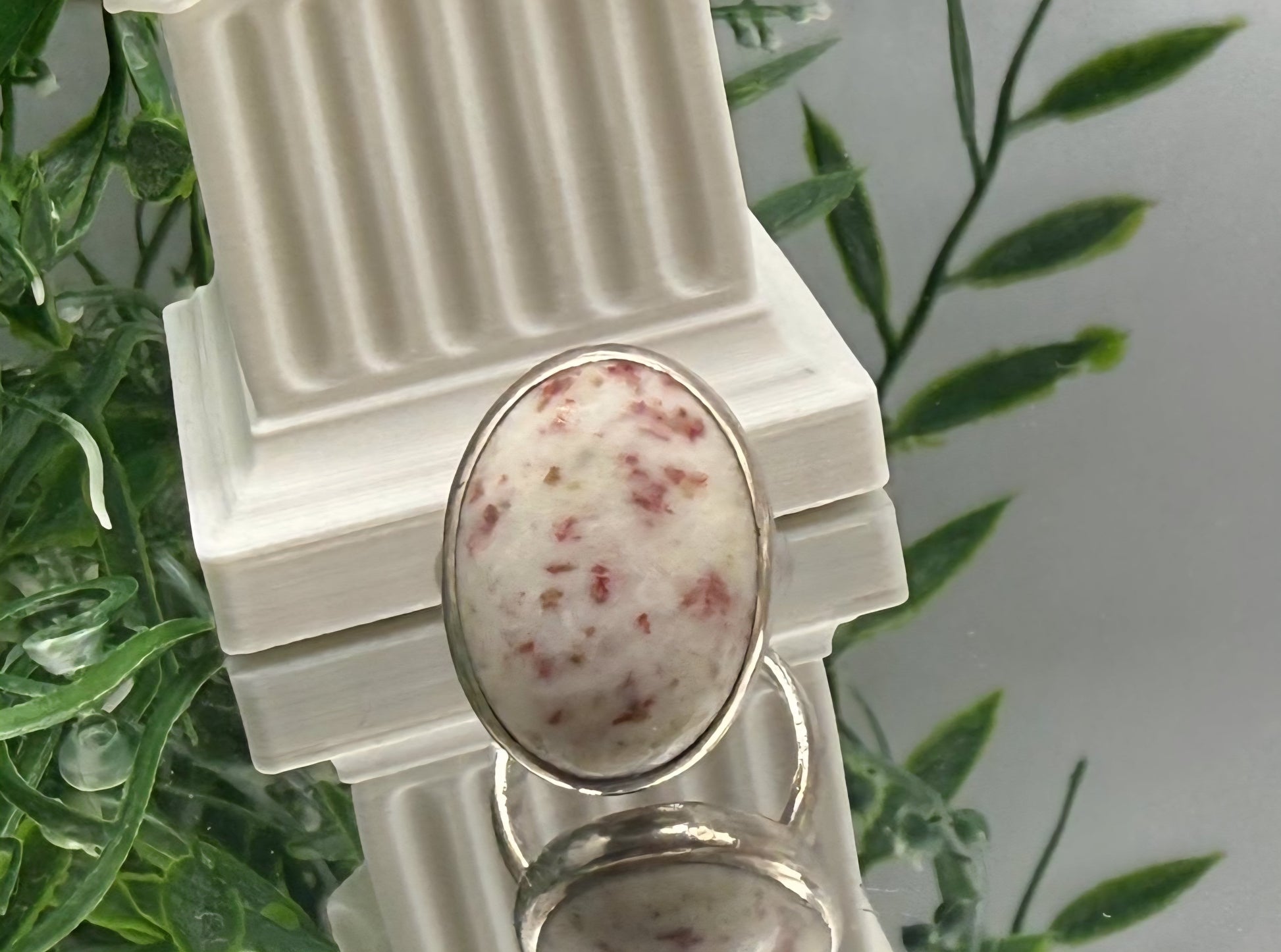 Cinnabar 925 Sterling Silver Ring – Size 6.5 (Stone of Wealth & Manifestation) Crystal Wellness