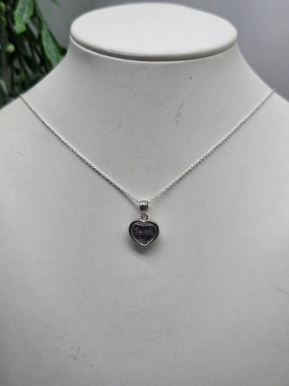 Munionalusta Meteorite Heart Pendant 12x12mm – Swedish Iron Meteorite – Cosmic Protection, Grounding & Spiritual Awakening Crystal Wellness