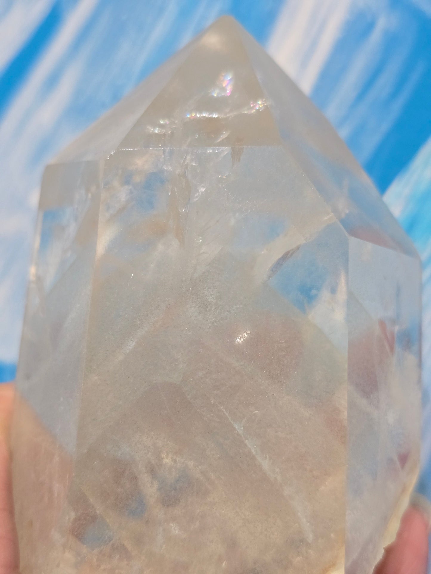Green Phantom Quartz Tower 1122g 157mm x 107mm Crystal Wellness