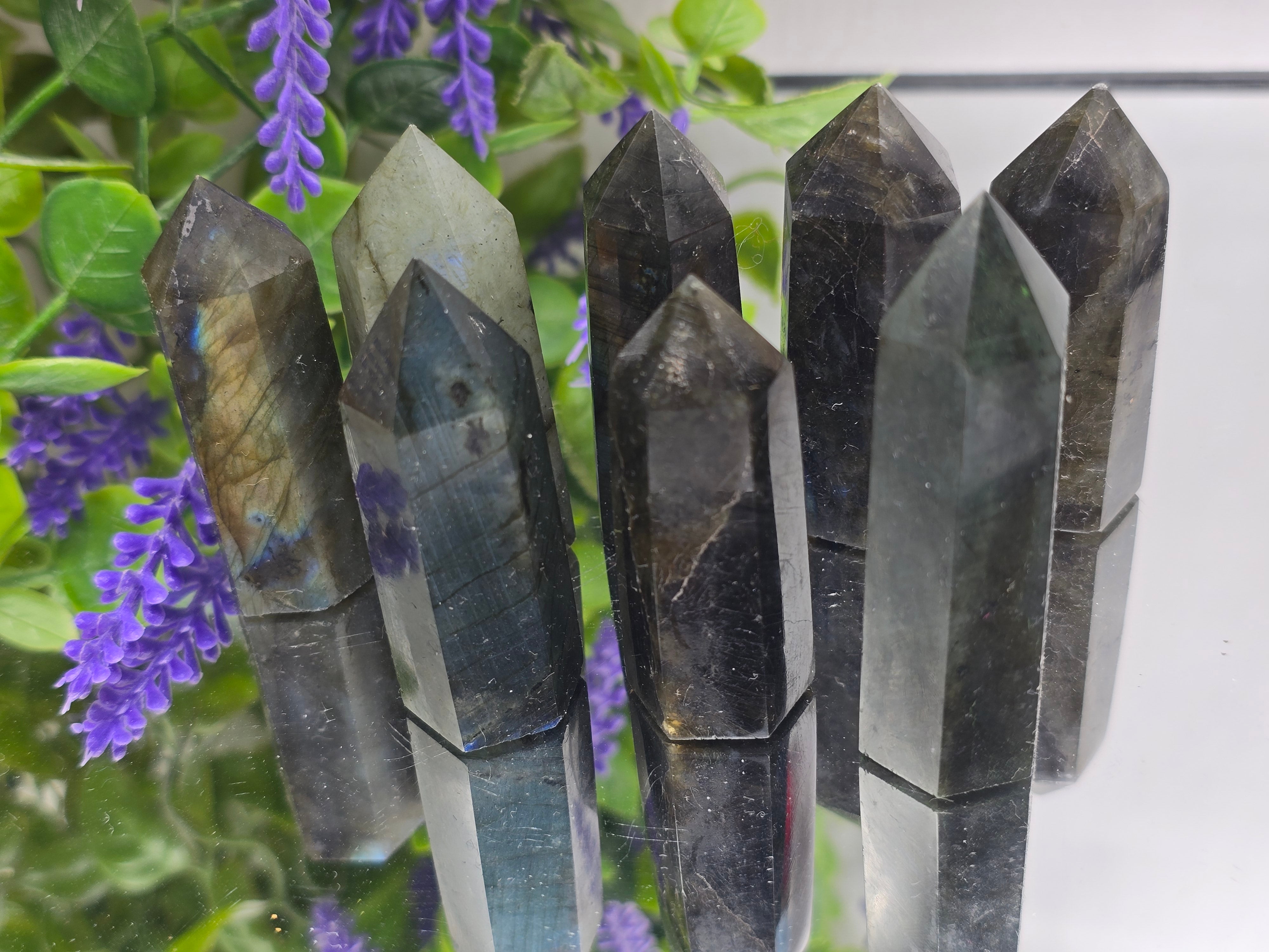 Labradorite Crystal Point – Stone of Magic, Transformation & Psychic Protection Crystal Wellness