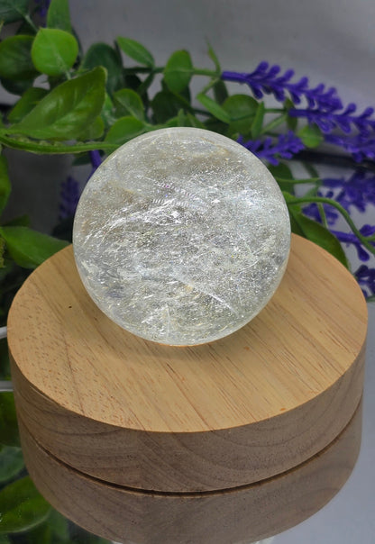 Pure Light Amplifier – Clear Quartz Sphere (6cm, Madagascar) Crystal Wellness