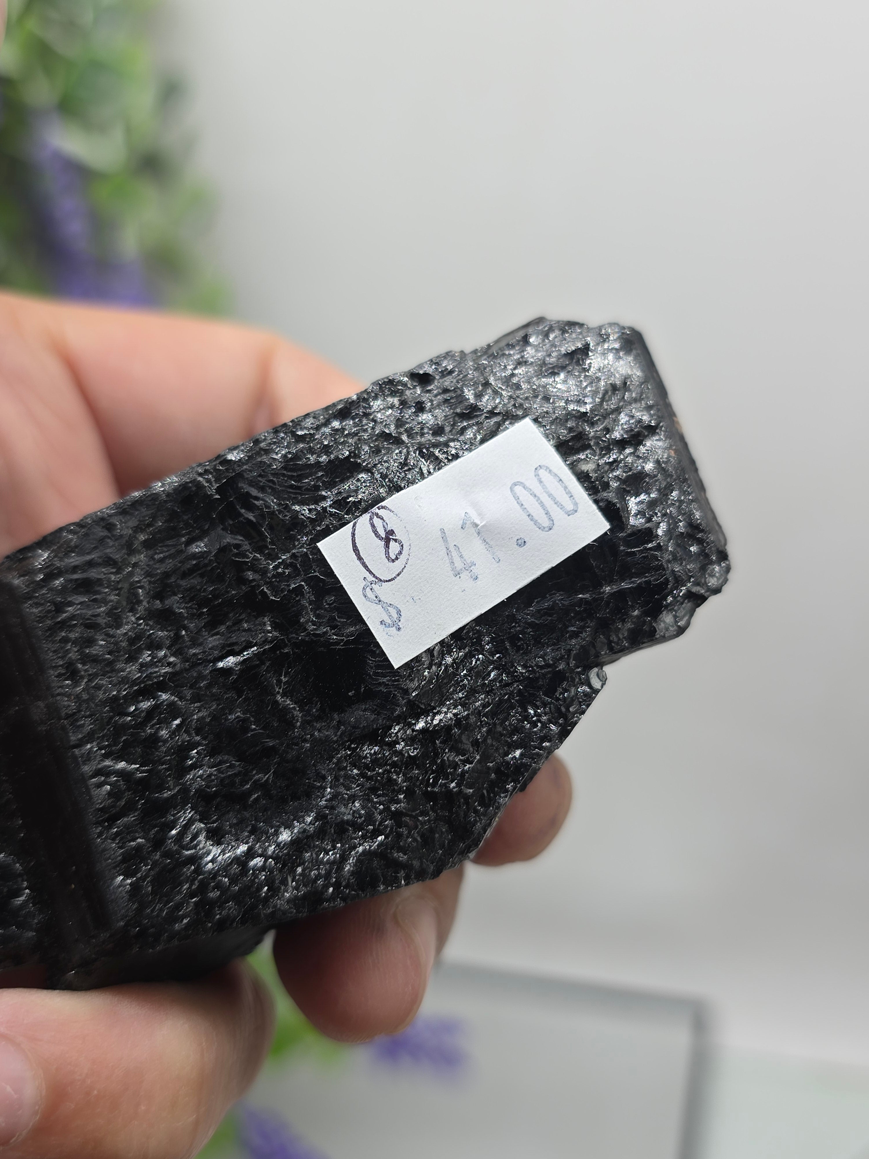 Black Tourmaline Raw Variety – Natural Protection Stone Crystal Wellness