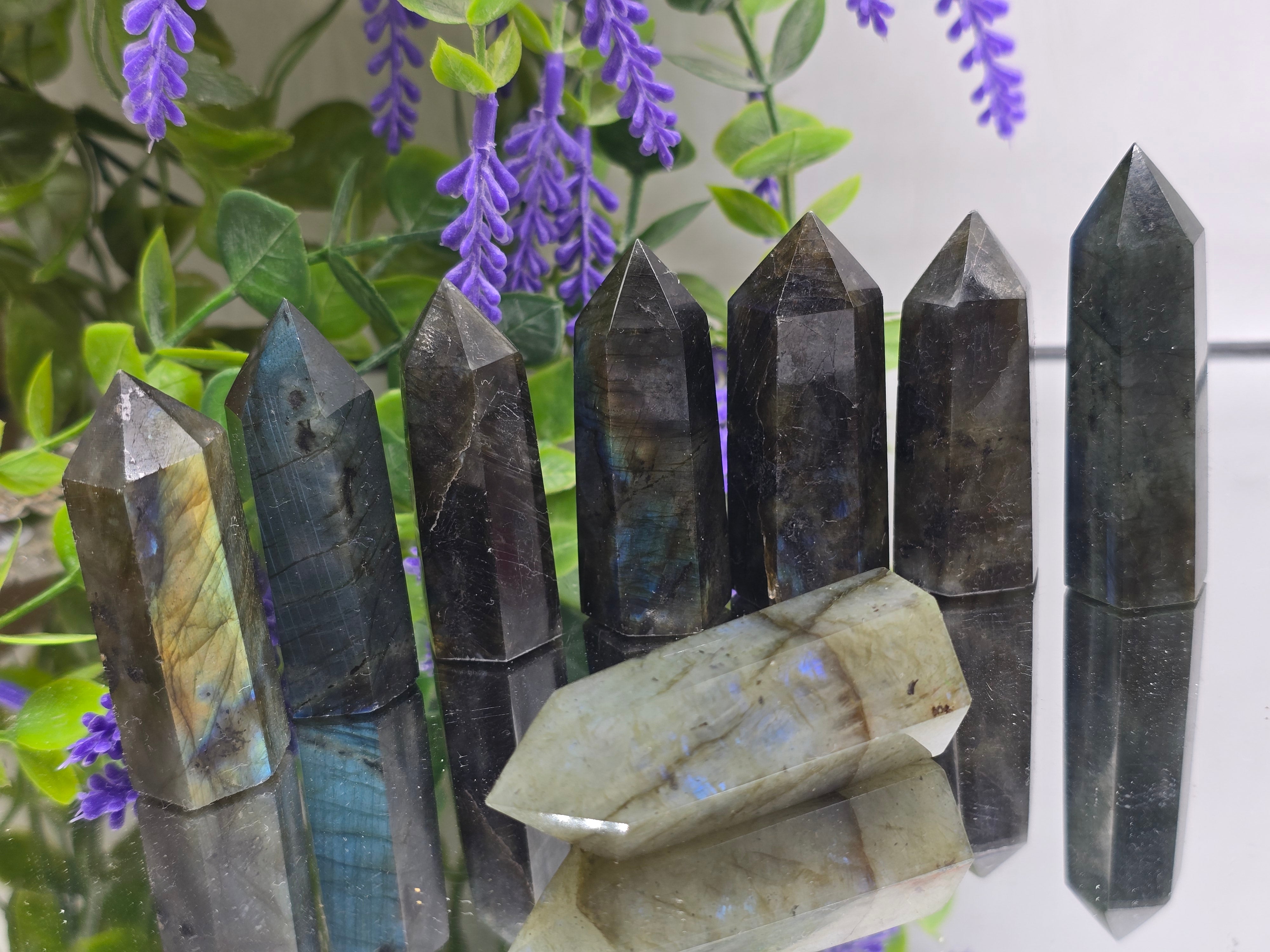 Labradorite Crystal Point – Stone of Magic, Transformation & Psychic Protection Crystal Wellness