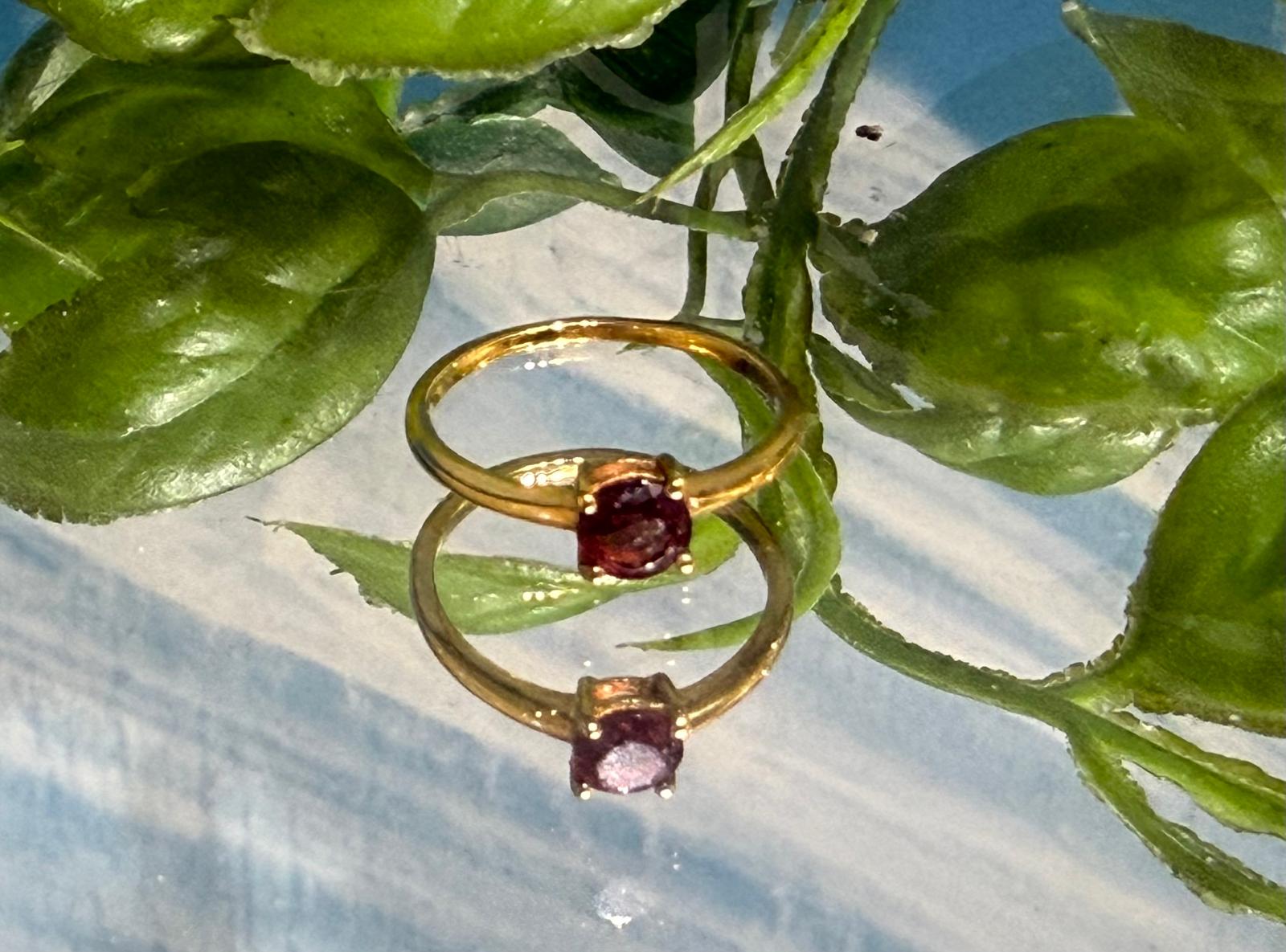 High-Grade Garnet 18ct Gold Vermeil Ring | Passion, Grounding & Manifestation Crystal Wellness