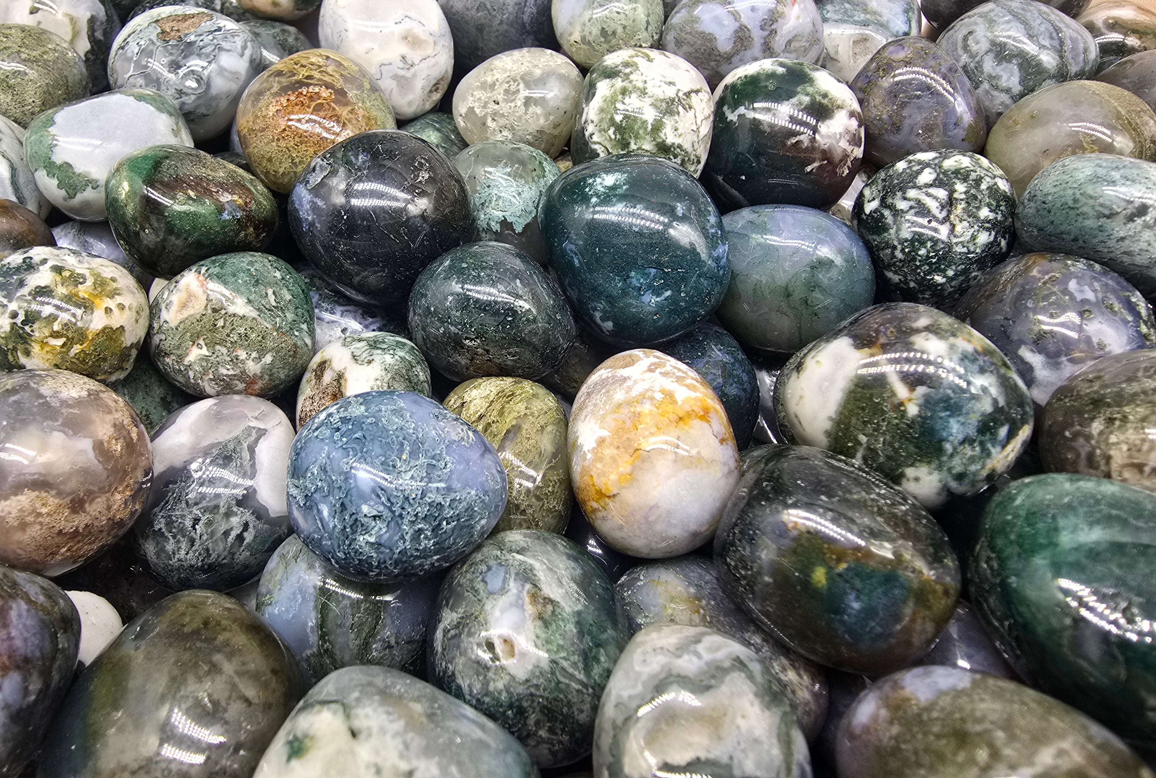 Tree Agate Tumbled Stone Crystal Wellness