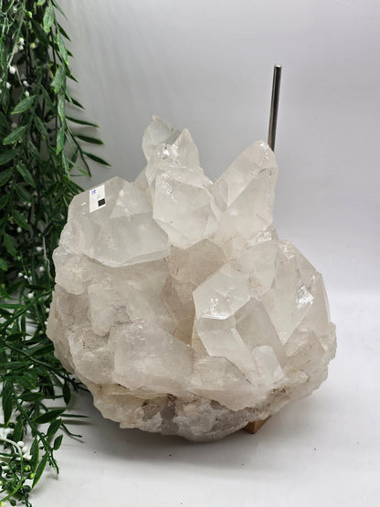 Premium High-Grade Brazilian Clear Quartz Cluster 7.9kg – Master Healing, Energy Amplification & Space Cleansing Crystal Wellness