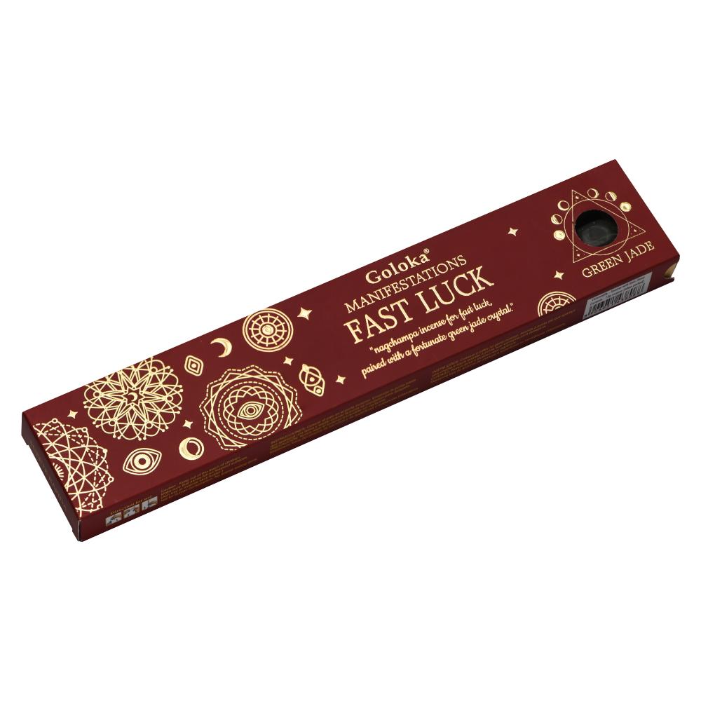 Fast Luck Manifestation Gemstone Incense 15gms Sticks Goloka - Value Boxes of 3 Goloka
