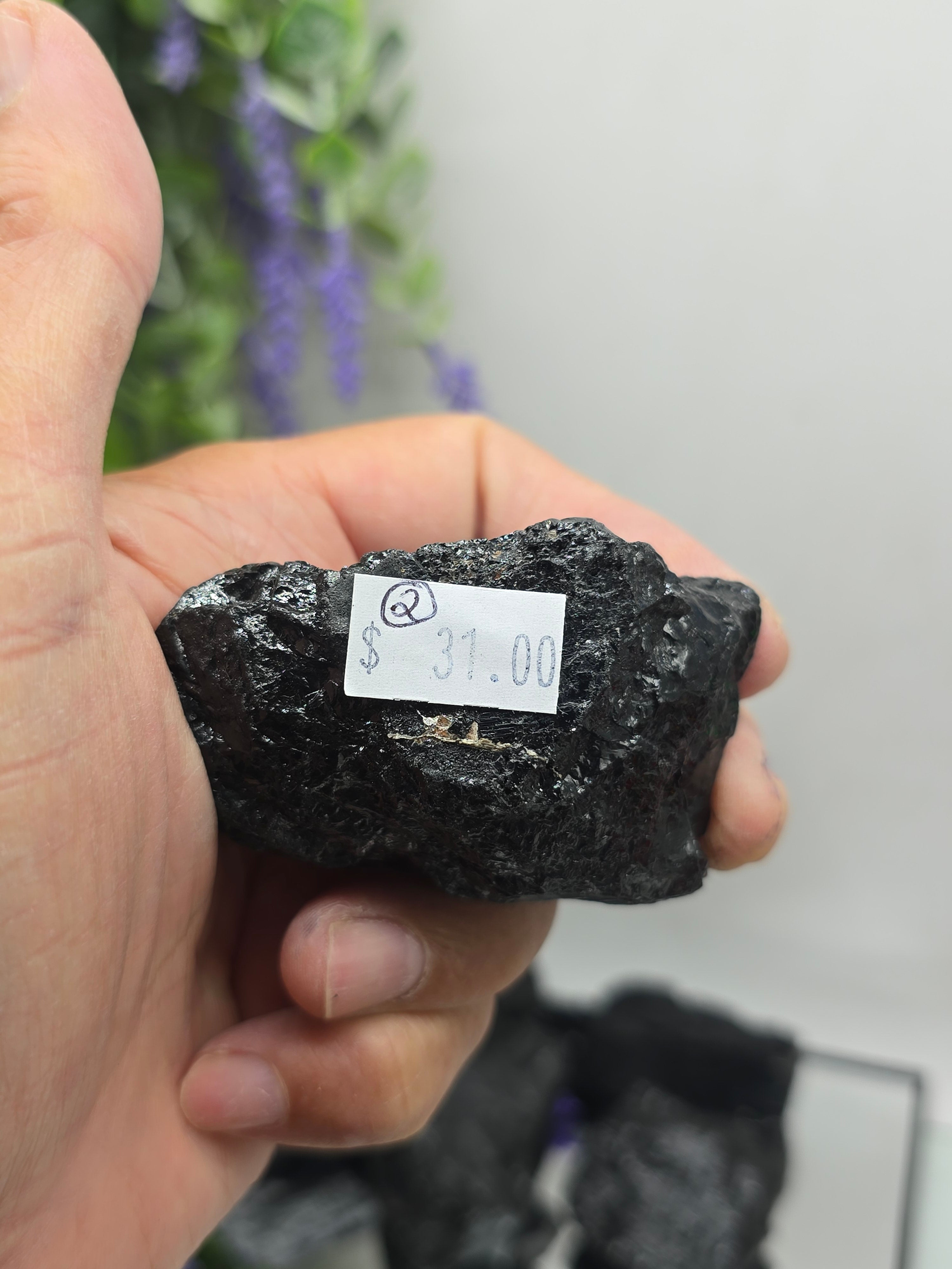 Black Tourmaline Raw Variety – Natural Protection Stone Crystal Wellness