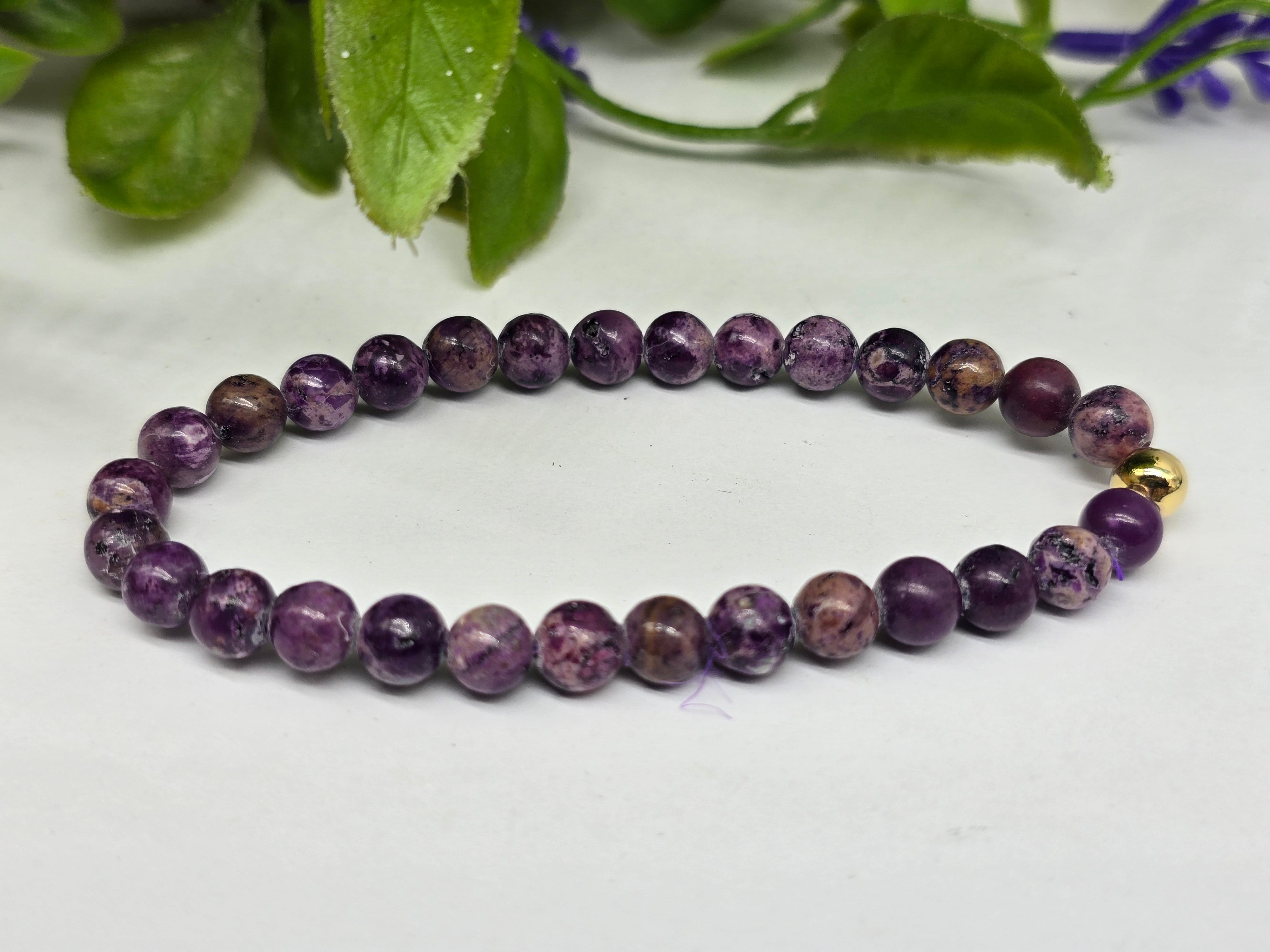 Phosphosiderite Beads Bracelet Crystal Wellness