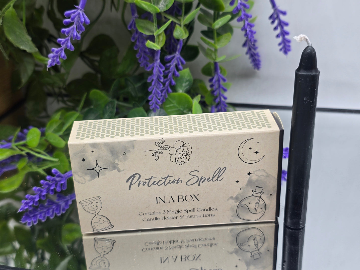 Protection Spell Candles in a Box Crystal Wellness