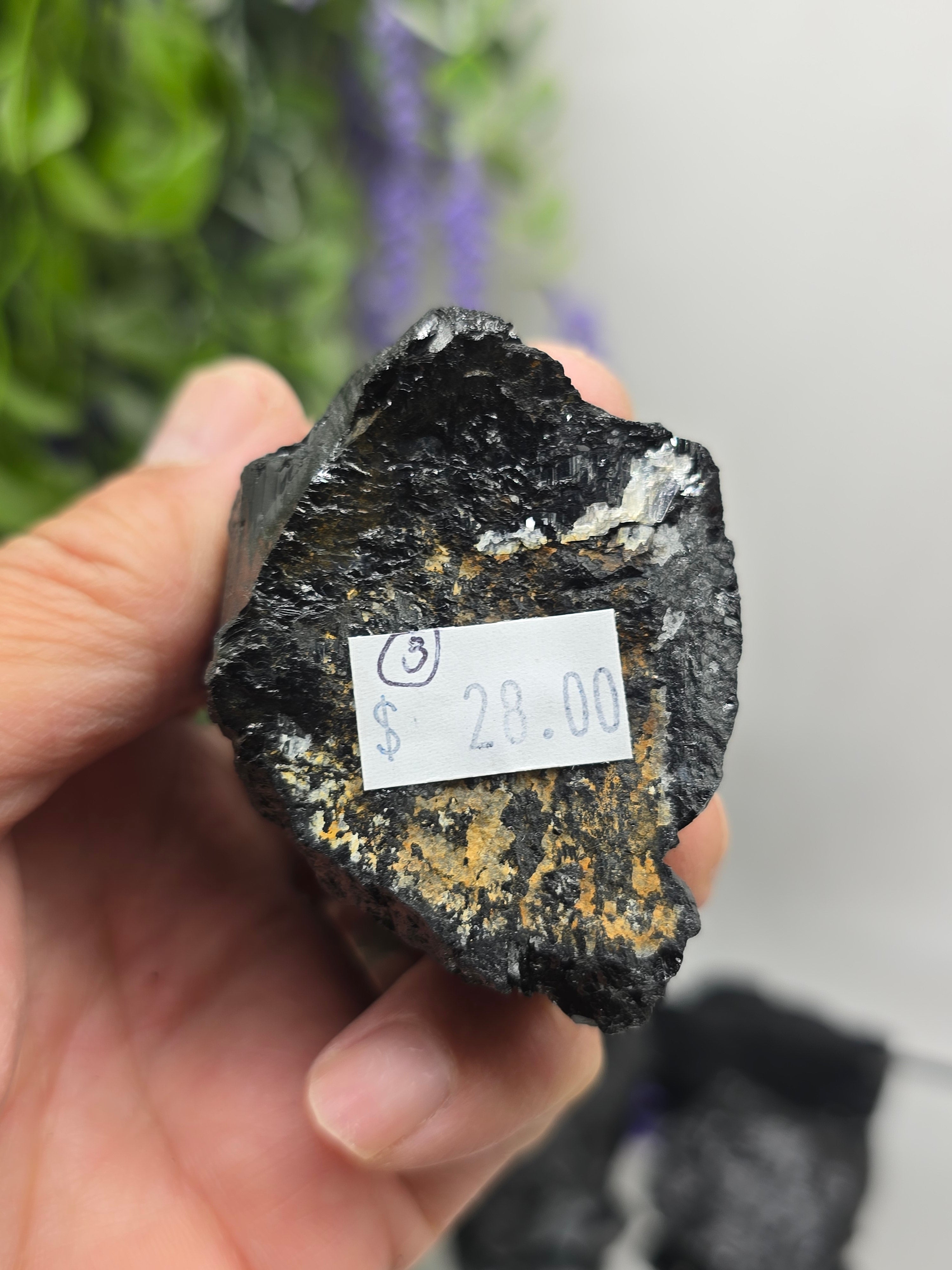 Black Tourmaline Raw Variety – Natural Protection Stone Crystal Wellness