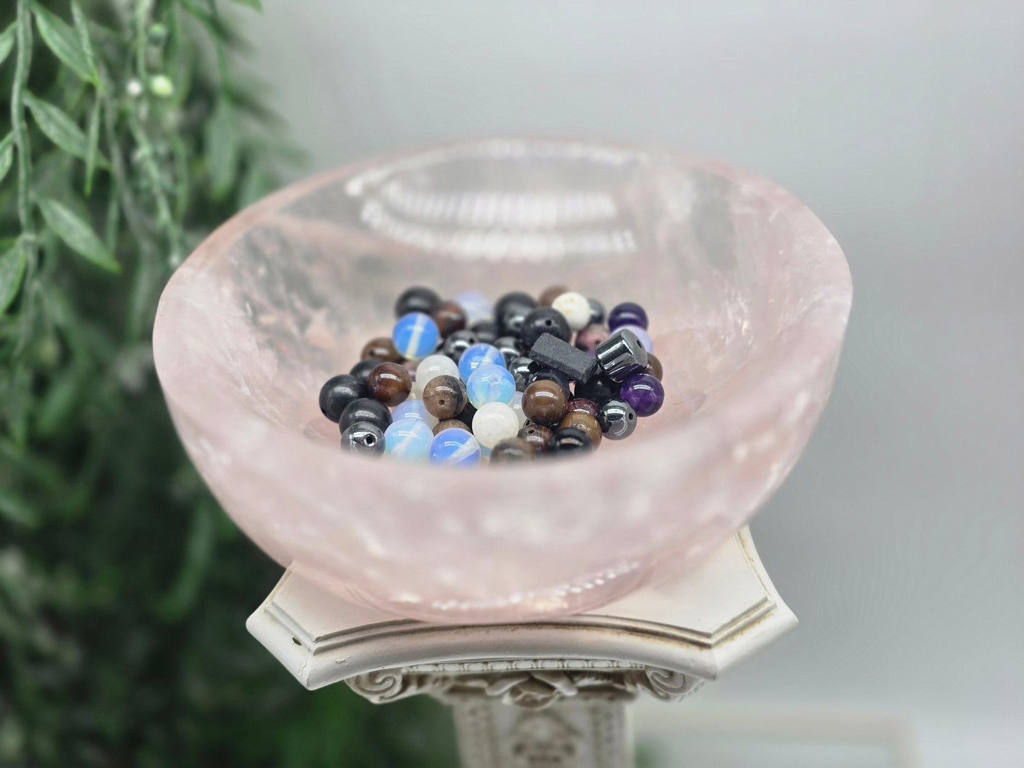 Rose Quartz bowl 0.589Kg 12x4.8cm Crystal Wellness