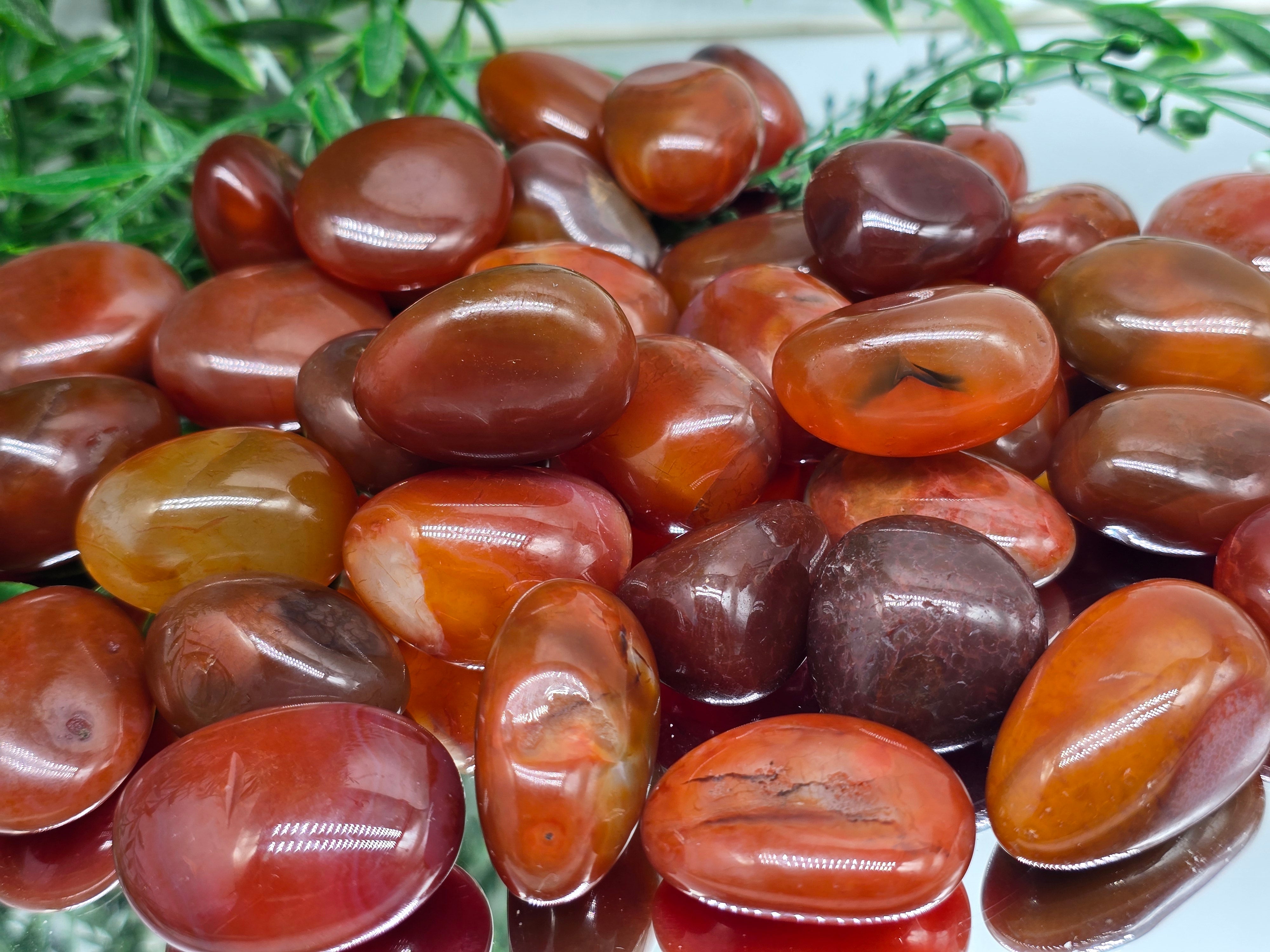 Carnelian Tumbled Stone – Stone of Motivation, Confidence & Empowered Action Crystal Wellness