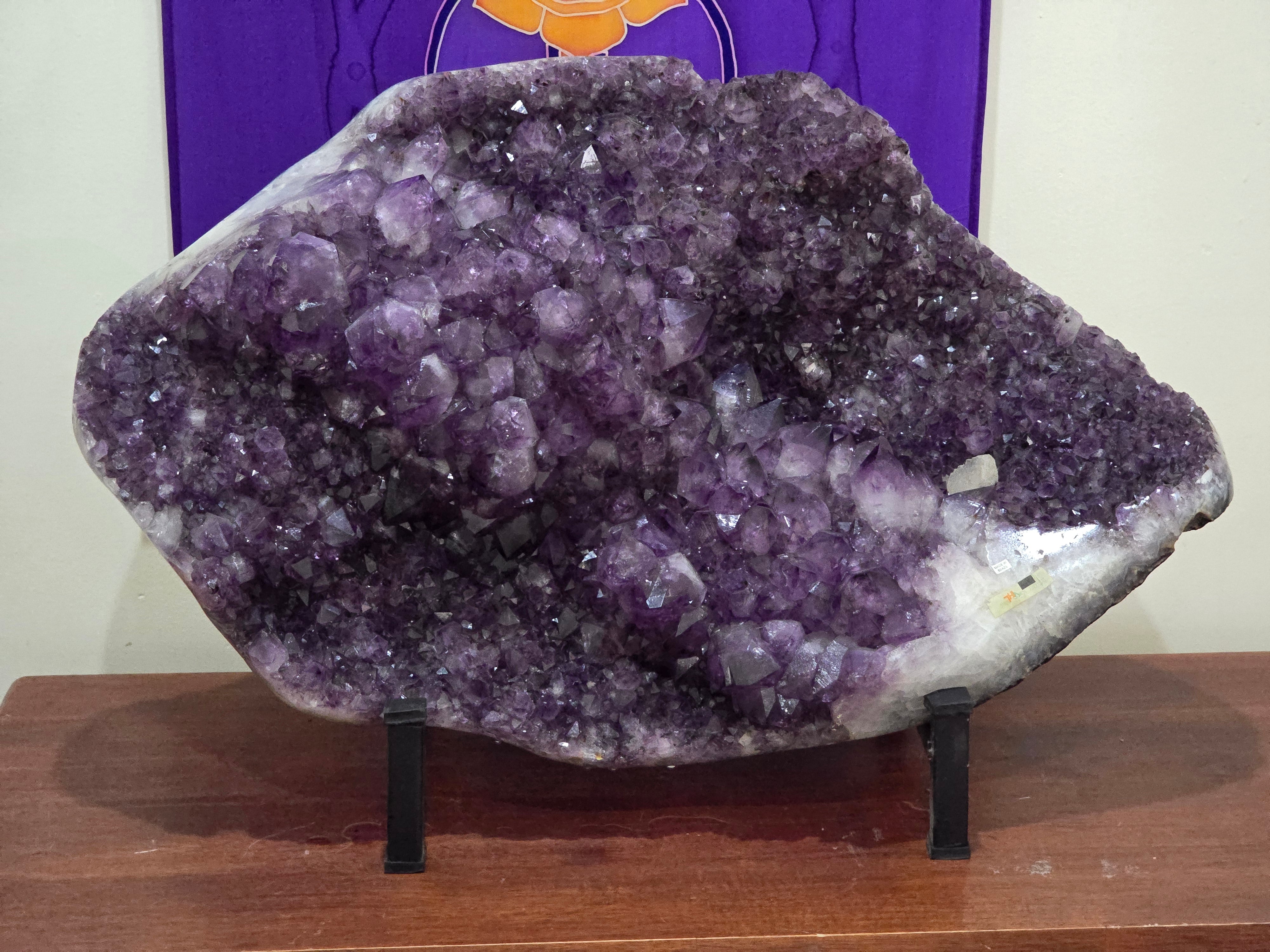 AAA Superb Deep Purple Amethyst Cluster – Stone of Divine Protection, Spiritual Awakening & Inner Harmony Crystal Wellness