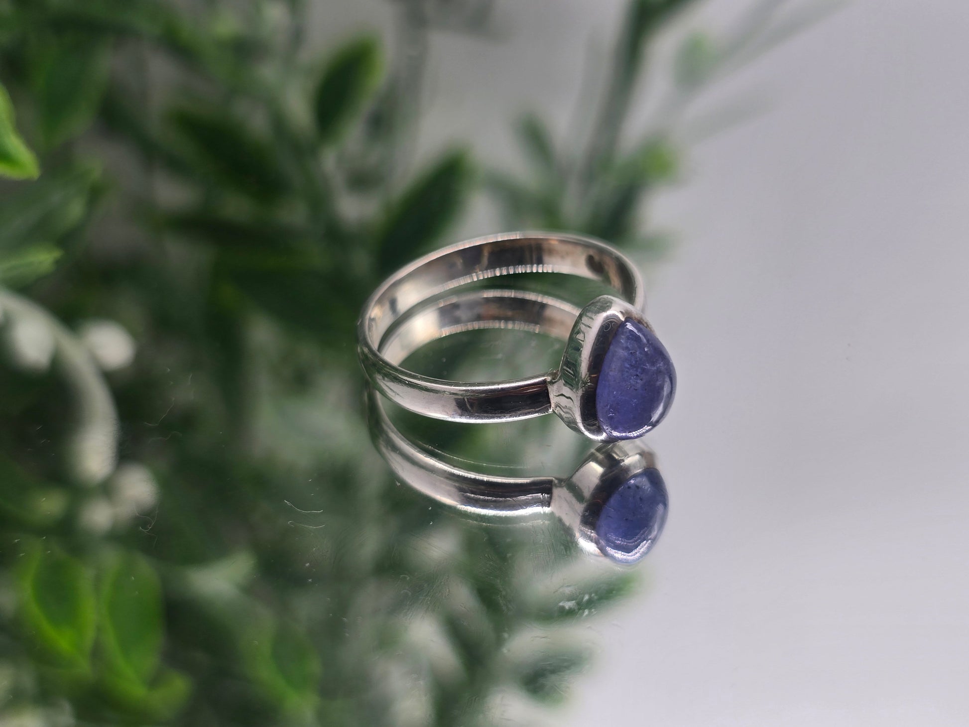 Tanzanite Sterling Silver Ring “Divine Vision” – Size 8 | Transformation, Intuition & Spiritual Growth Crystal Jewelry Crystal Wellness