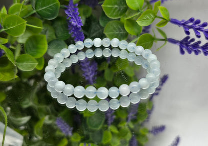 Aquamarine High Grade Beads Bracelet Crystal Wellness