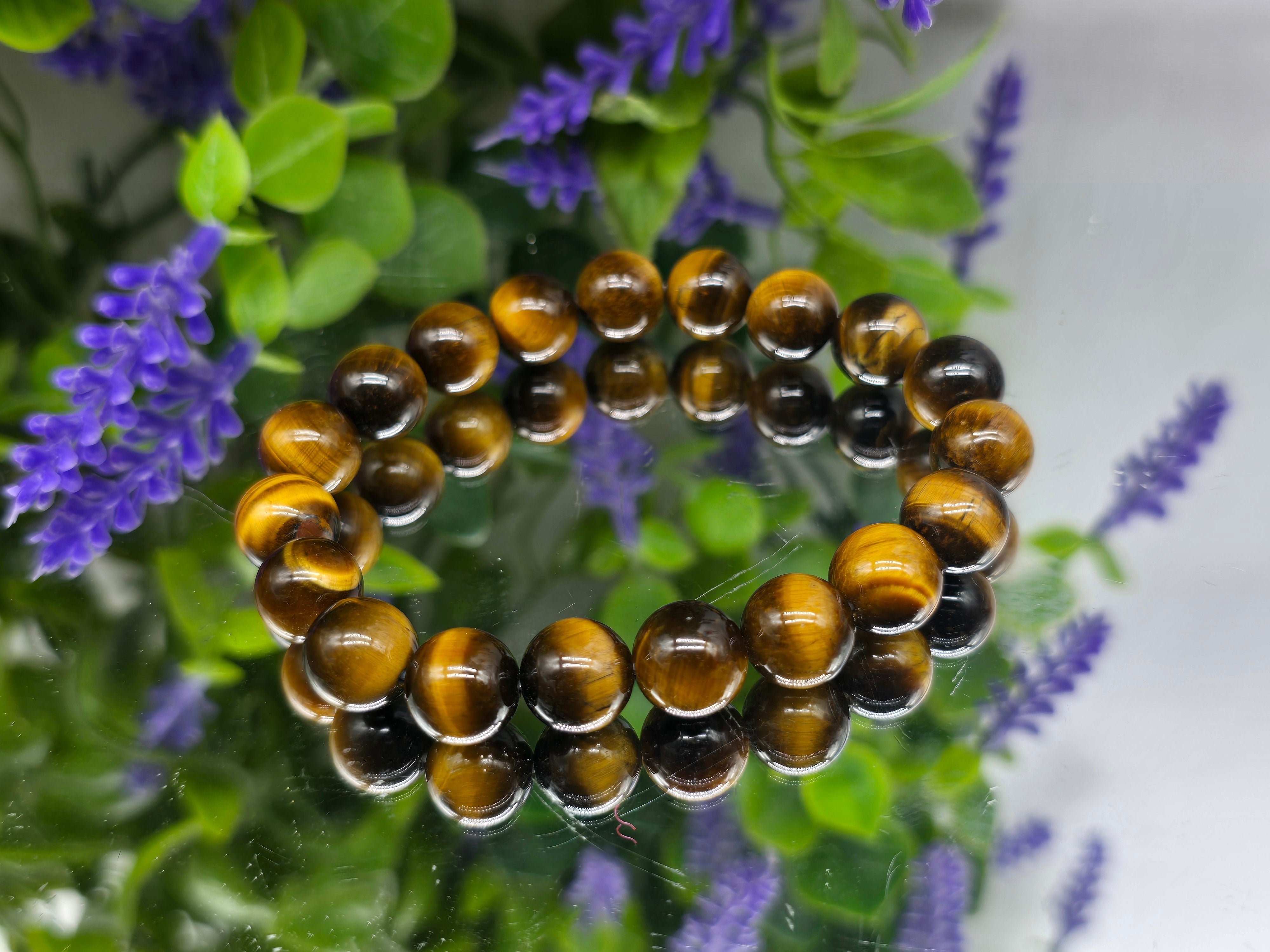Tiger's Eye Beads Bracelet Crystal Wellness