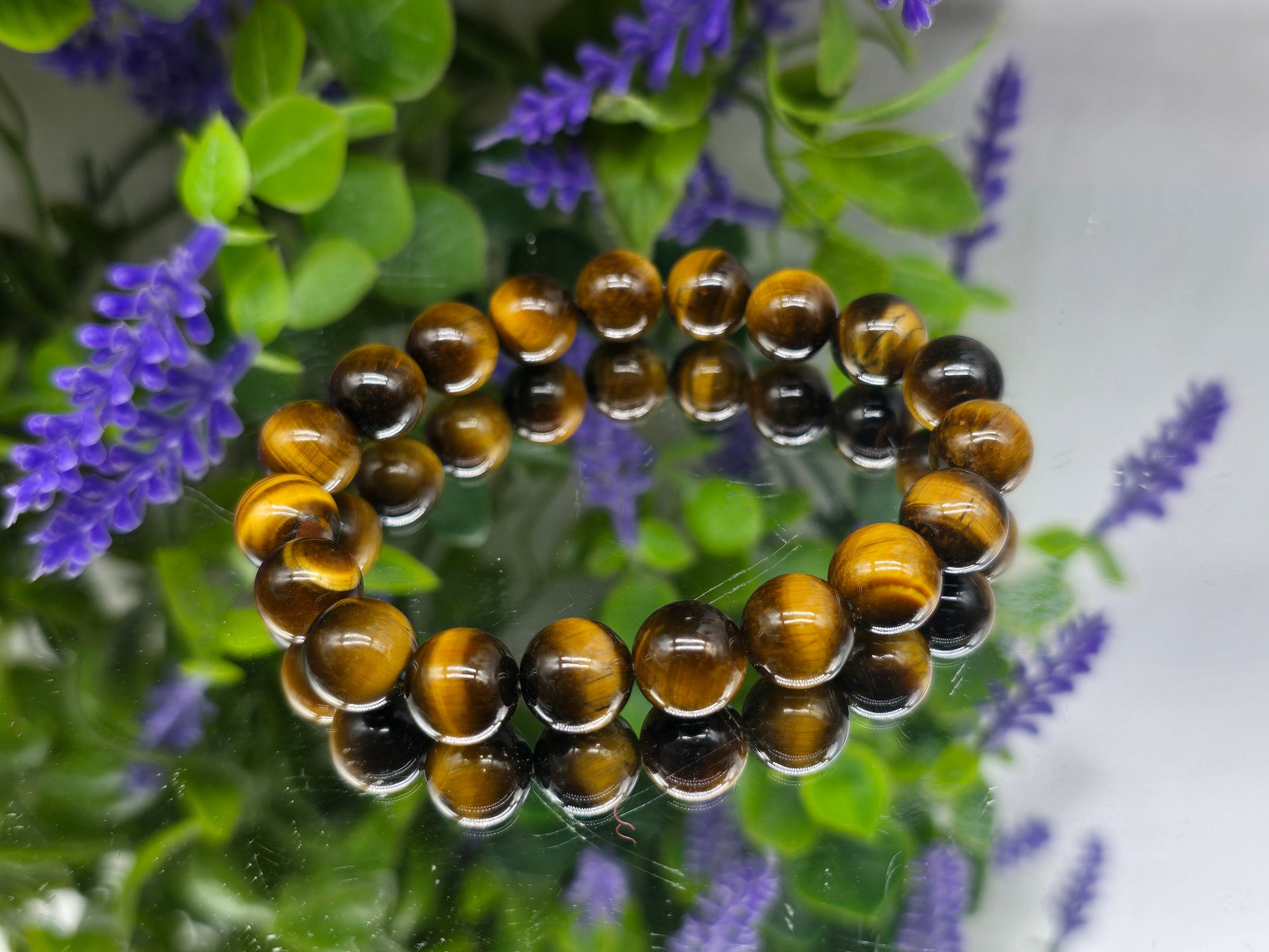 Tiger's Eye Beads Bracelet Crystal Wellness