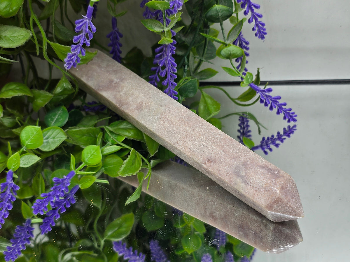 Pink Amethyst Point 307gr 21x2.5x2.5cm Crystal Wellness