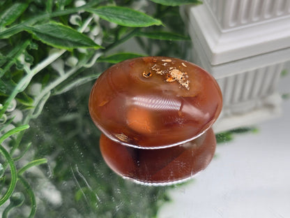 Premium Madagascar Carnelian Palmstone — Stone of Vitality, Courage & Motivation Crystal Wellness