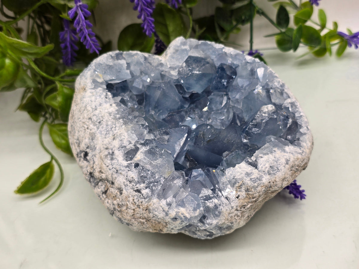 Celestite Geode High Grade – Stone of Divine Peace, Angelic Connection & Inner Harmony | 2.2kgs Crystal Wellness