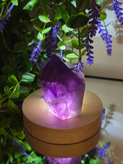 Natural Amethyst Polished Point – Stone of Peace, Intuition & Spiritual Protection Crystal Wellness