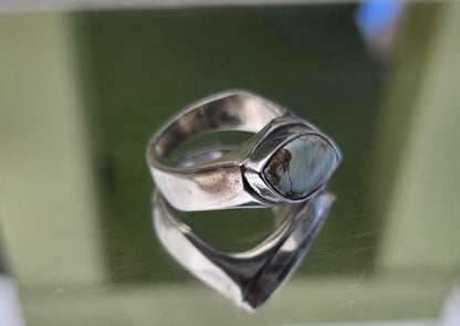 Variscite 925 Sterling Silver Ring Size 8 — Stone of Insight & Peace Crystal Wellness