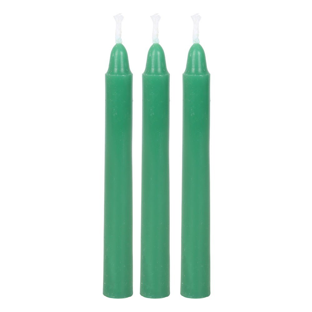 Green Witch 12pk Spell Candles Crystal Wellness
