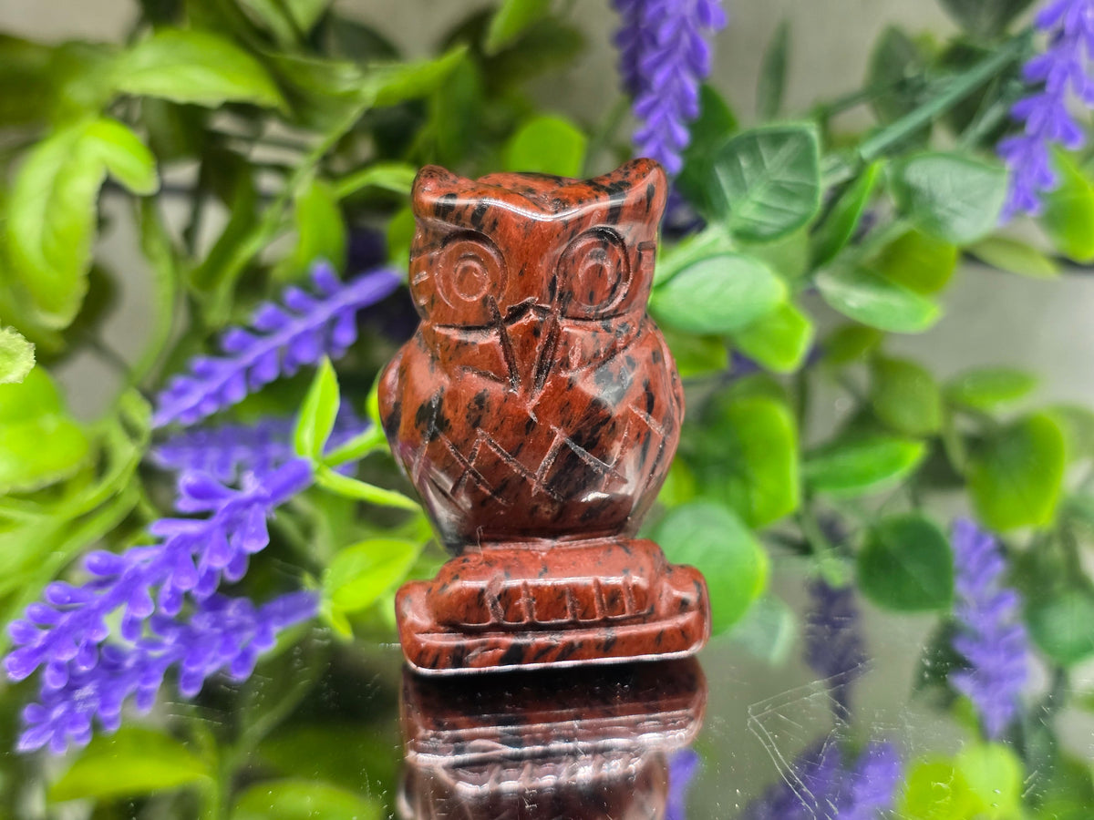 Gold Tiger's Eye Owl Crystal Wellness