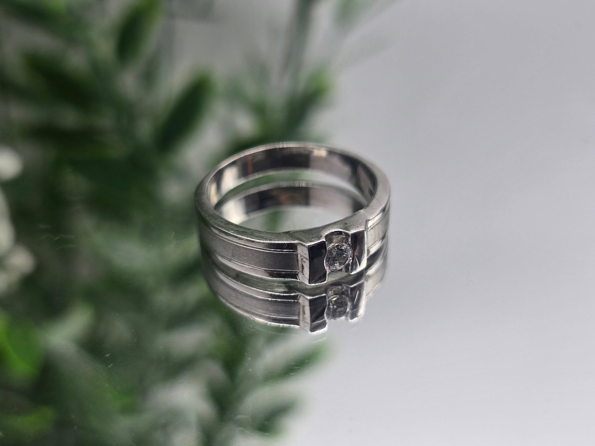 White Zircon Sterling Silver Ring – Pure Elegance, Pure Intention Crystal Wellness